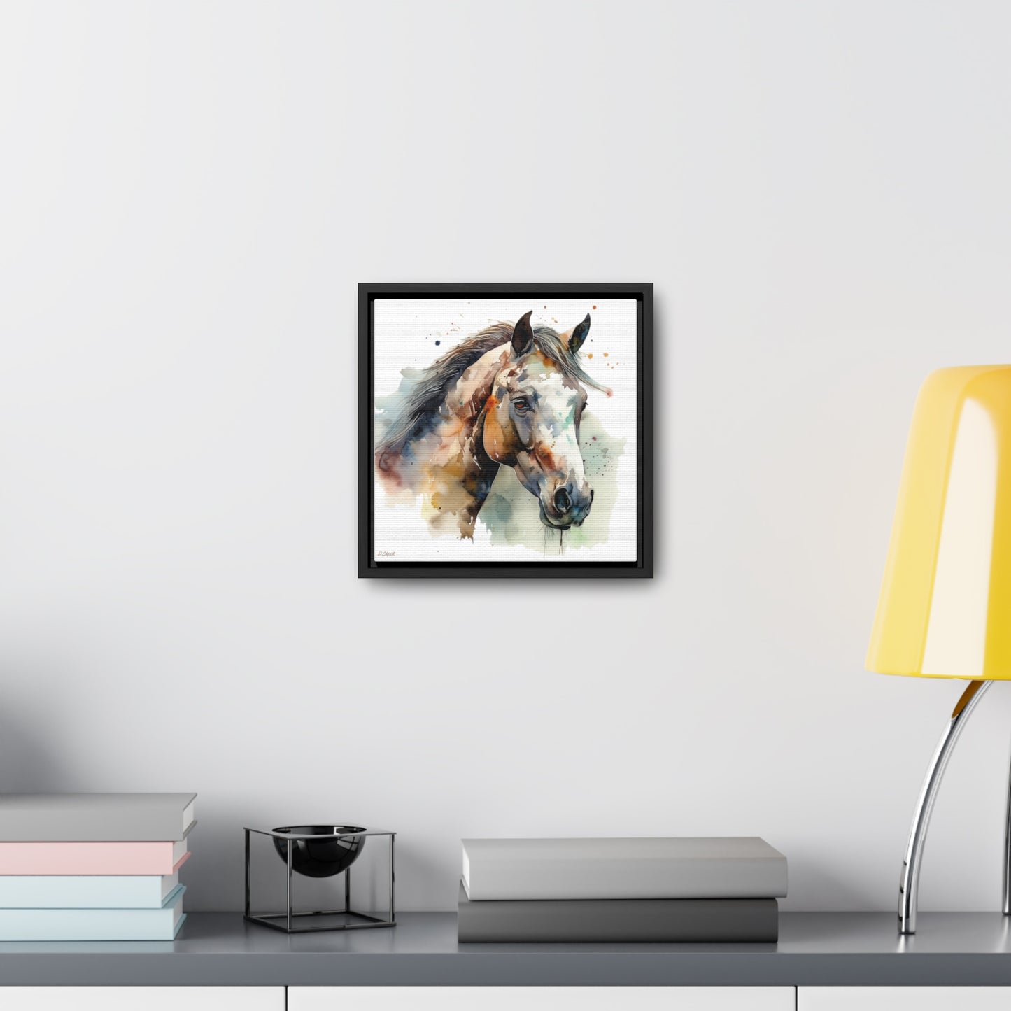 Horse Rescue 22 Gallery Canvas Wraps, Square Frame