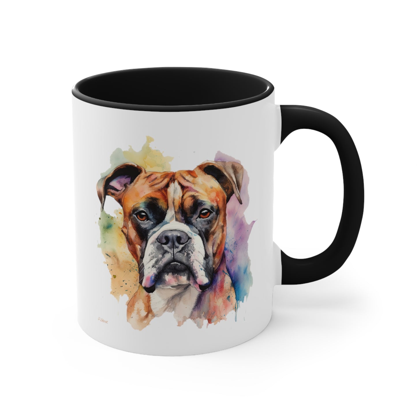 Boxer 2 Accent Mugs