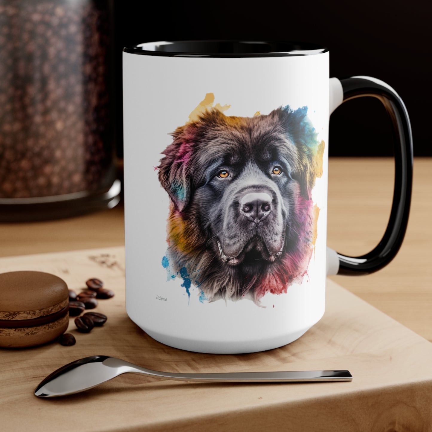 Newfoundland Dog 3 Accent Mugs