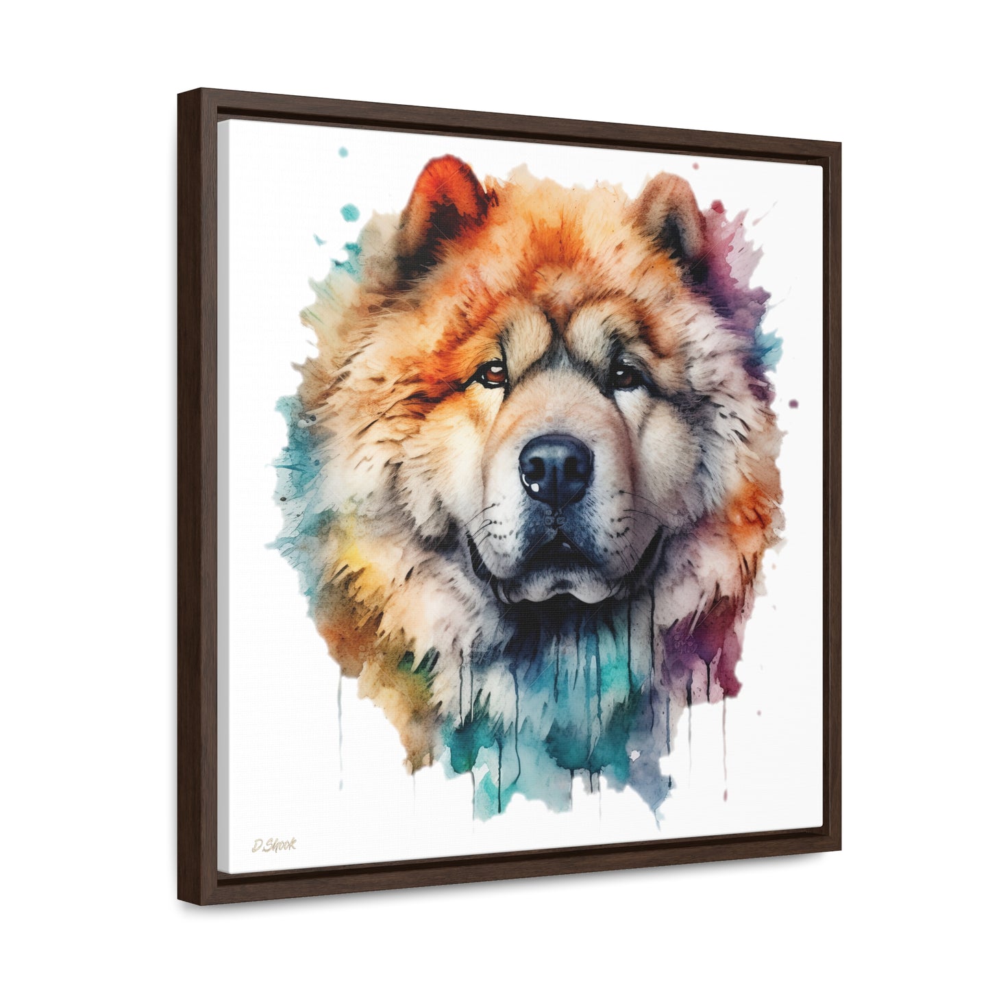 Chow Chow 3 Gallery Canvas Wraps, Square Frame