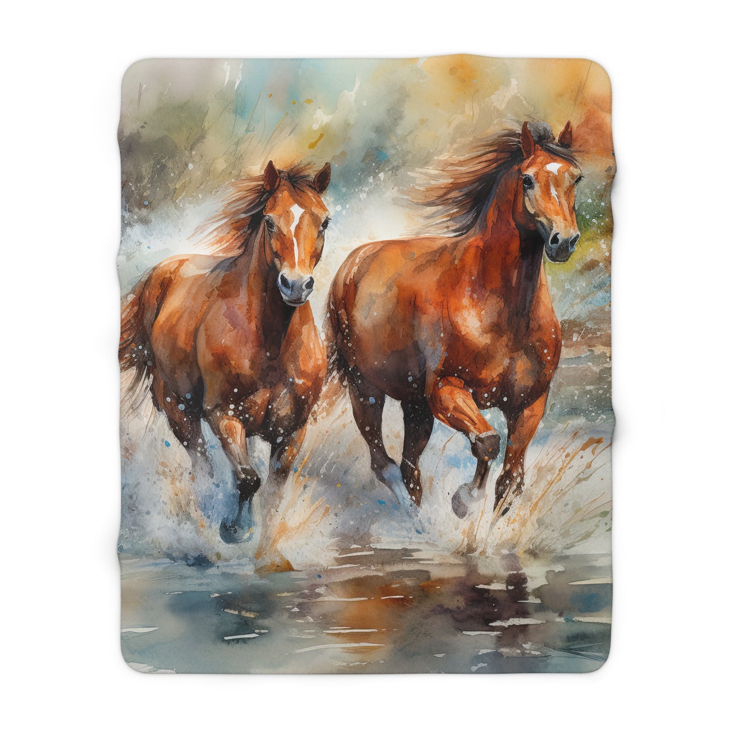 Horse Rescue 17 Sherpa Fleece Blanket