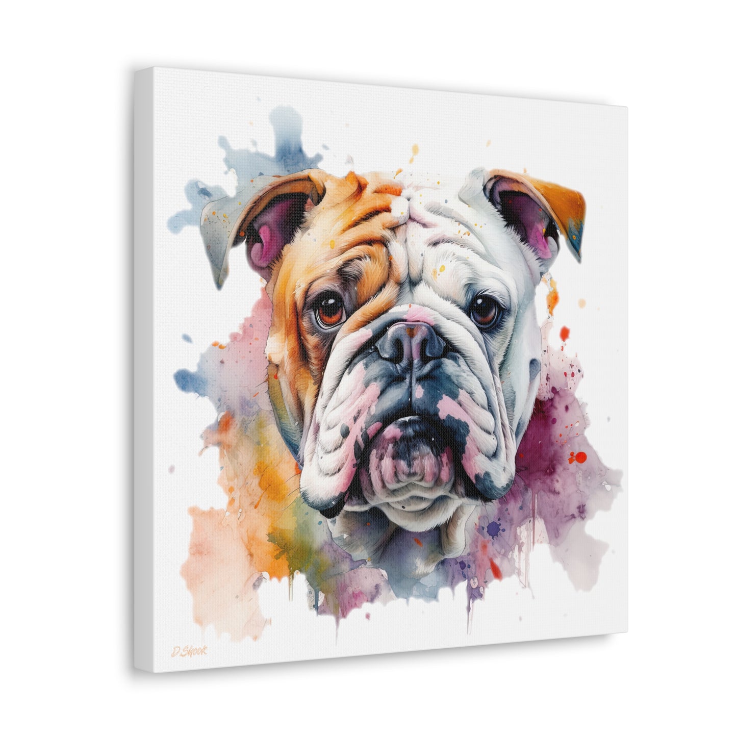 bulldog 1 Canvas Gallery Wraps