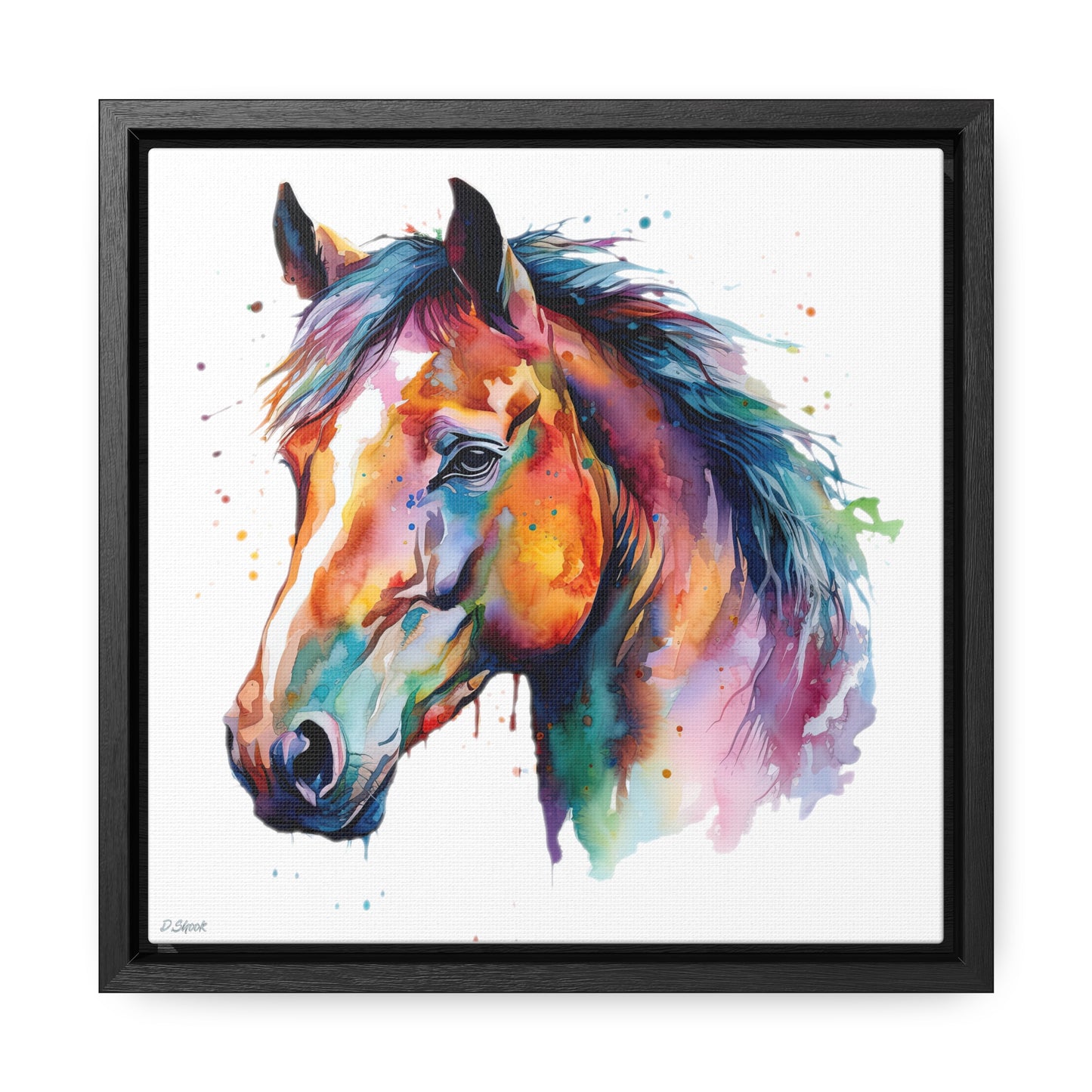 Horse Rescue 23 Gallery Canvas Wraps, Square Frame
