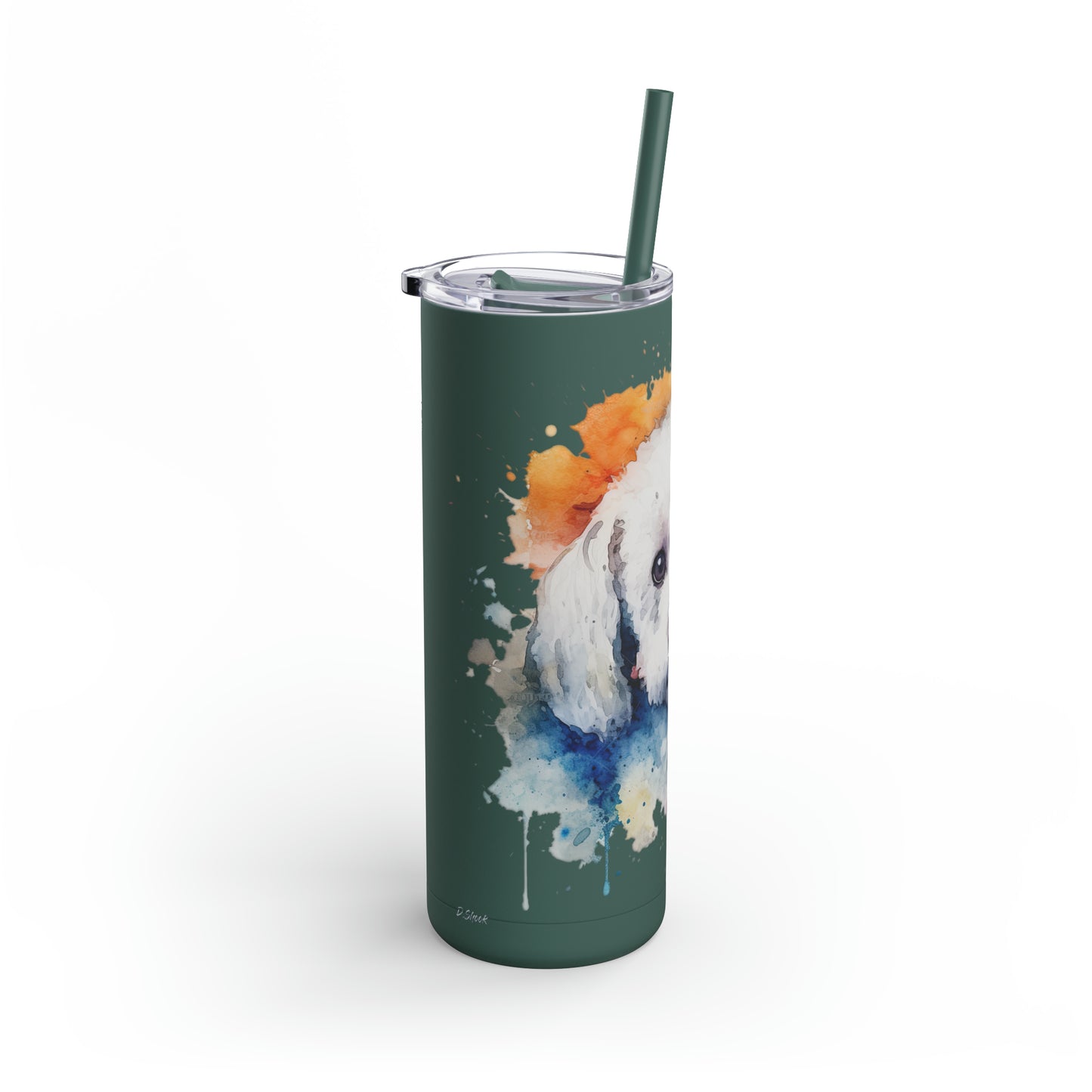 Bichon Frise 3 Maars Maker Skinny Matte Tumbler, 20oz