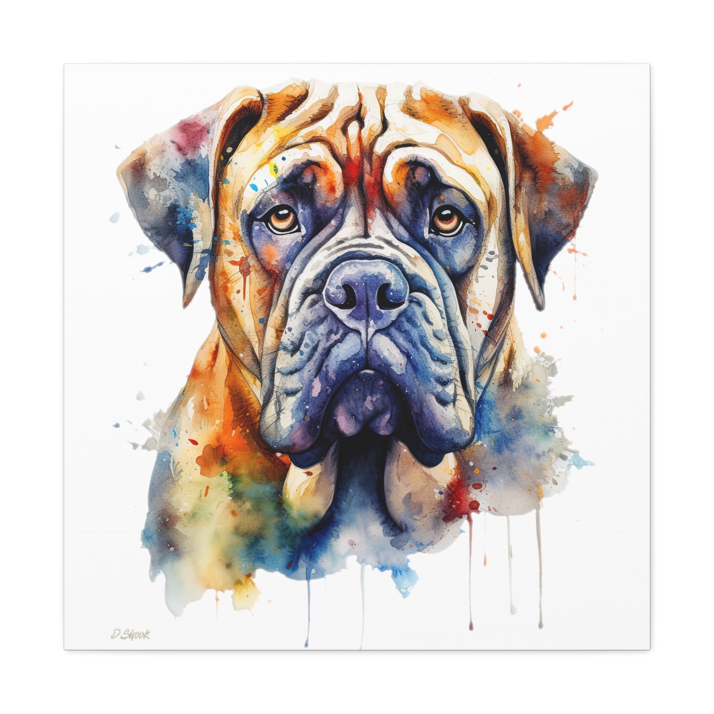 Bullmastiff 3 Canvas Gallery Wraps