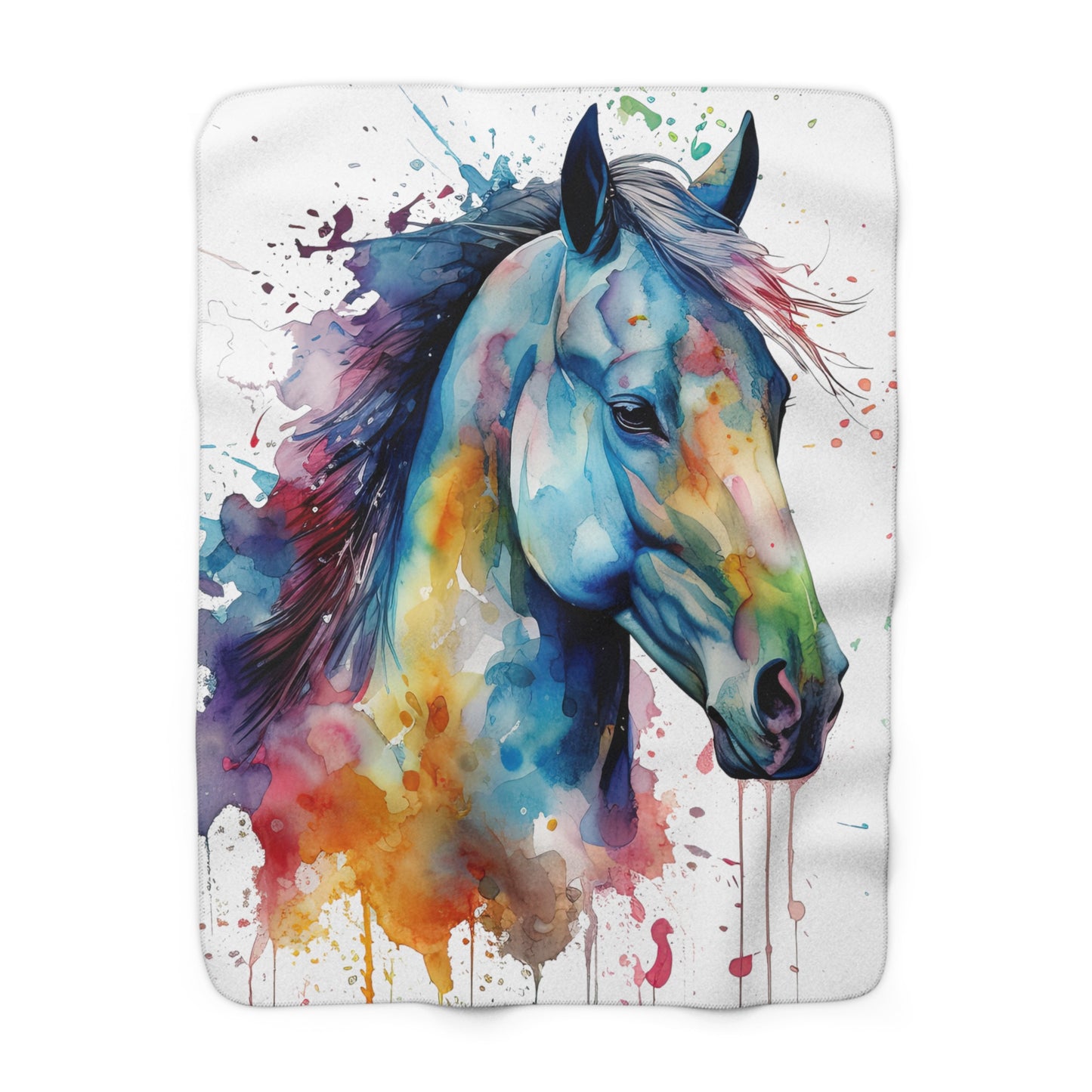 Horse Rescue 13 Sherpa Fleece Blanket