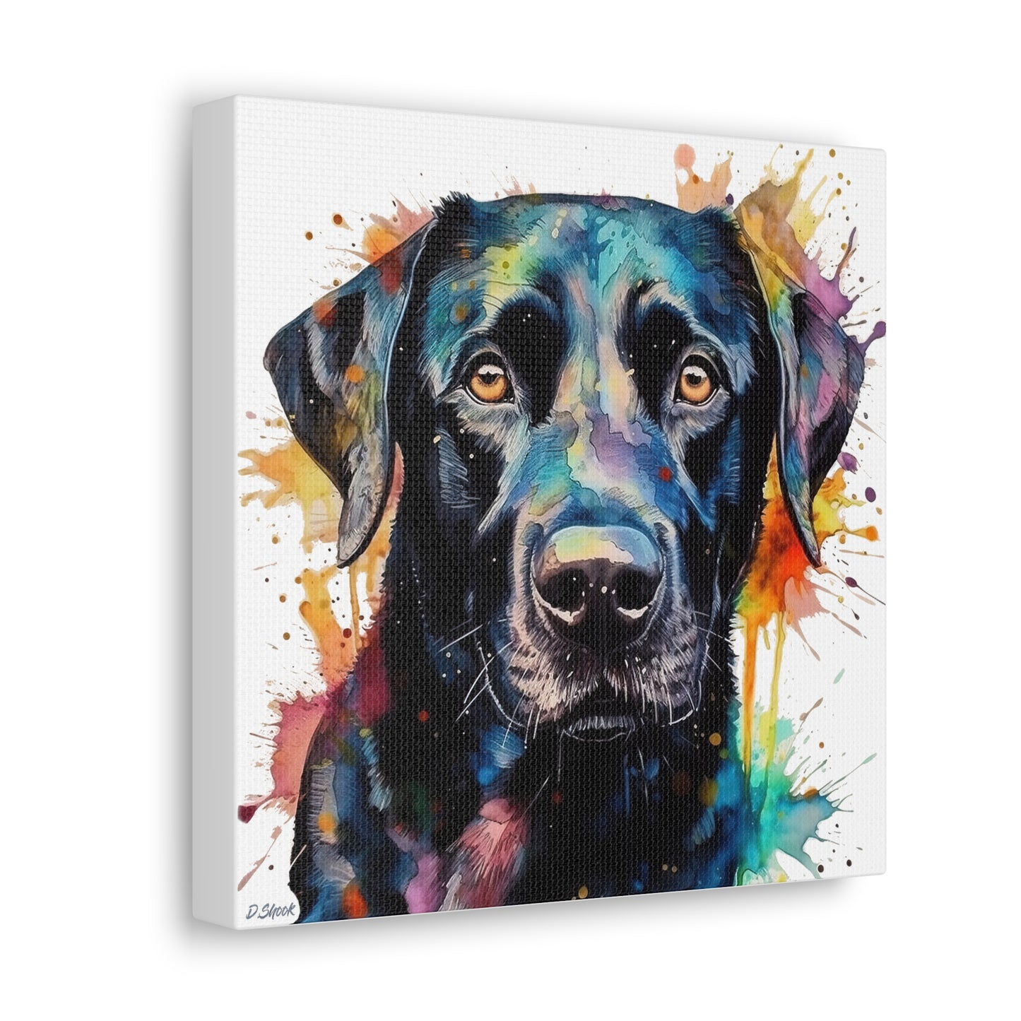 Black Lab 1 Canvas Gallery Wraps