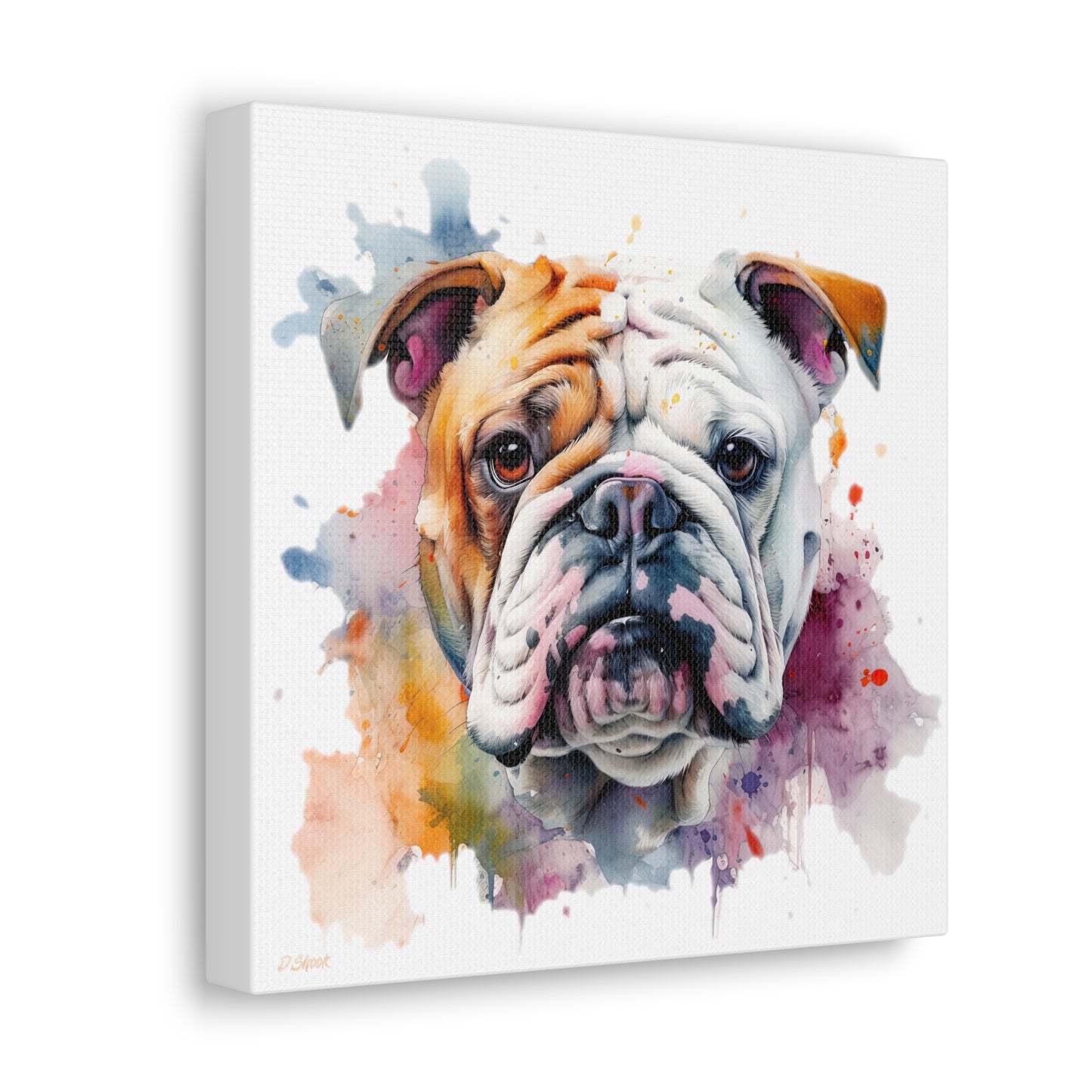 bulldog 1 Canvas Gallery Wraps