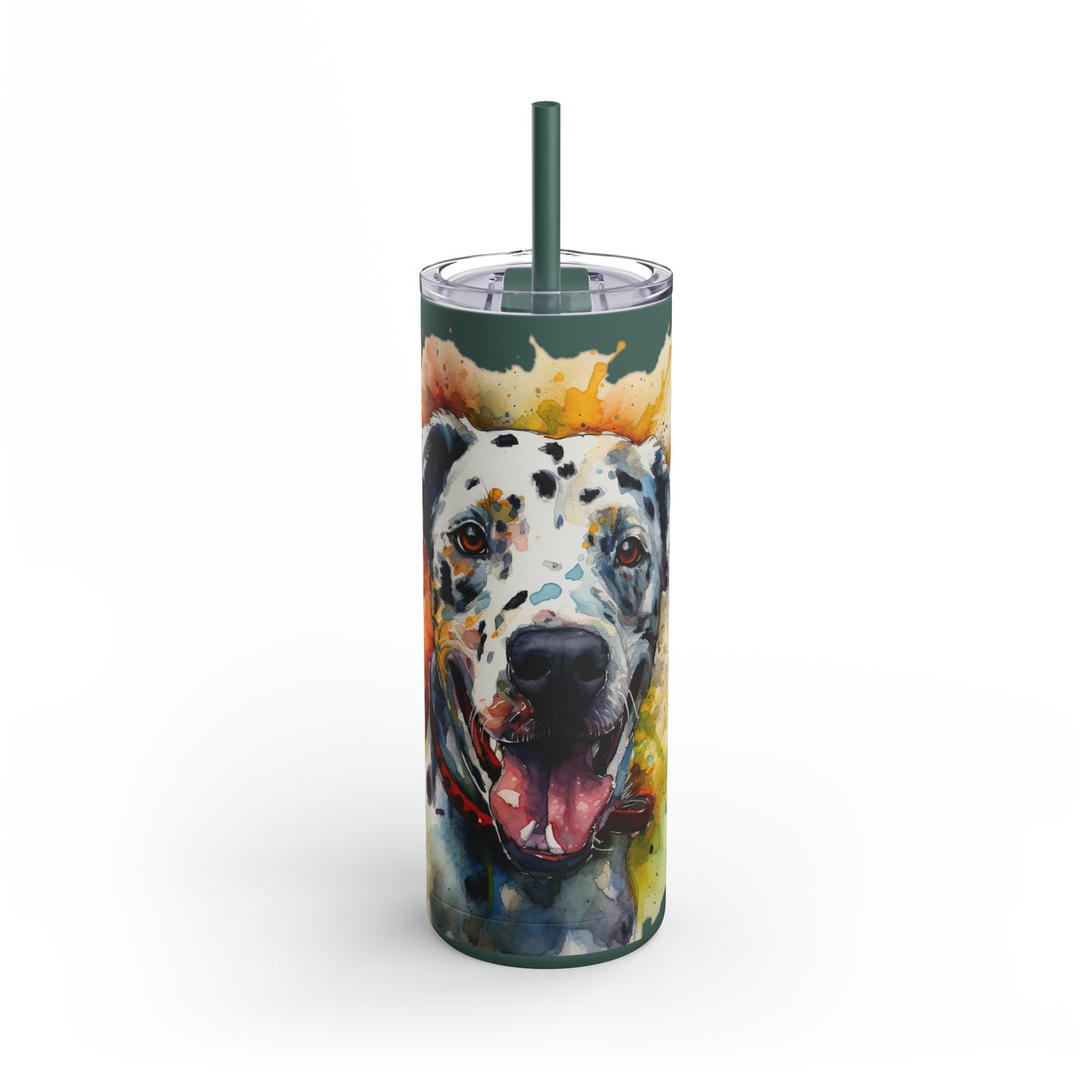 Dalmatian 2 Maars Maker Skinny Matte Tumbler, 20oz
