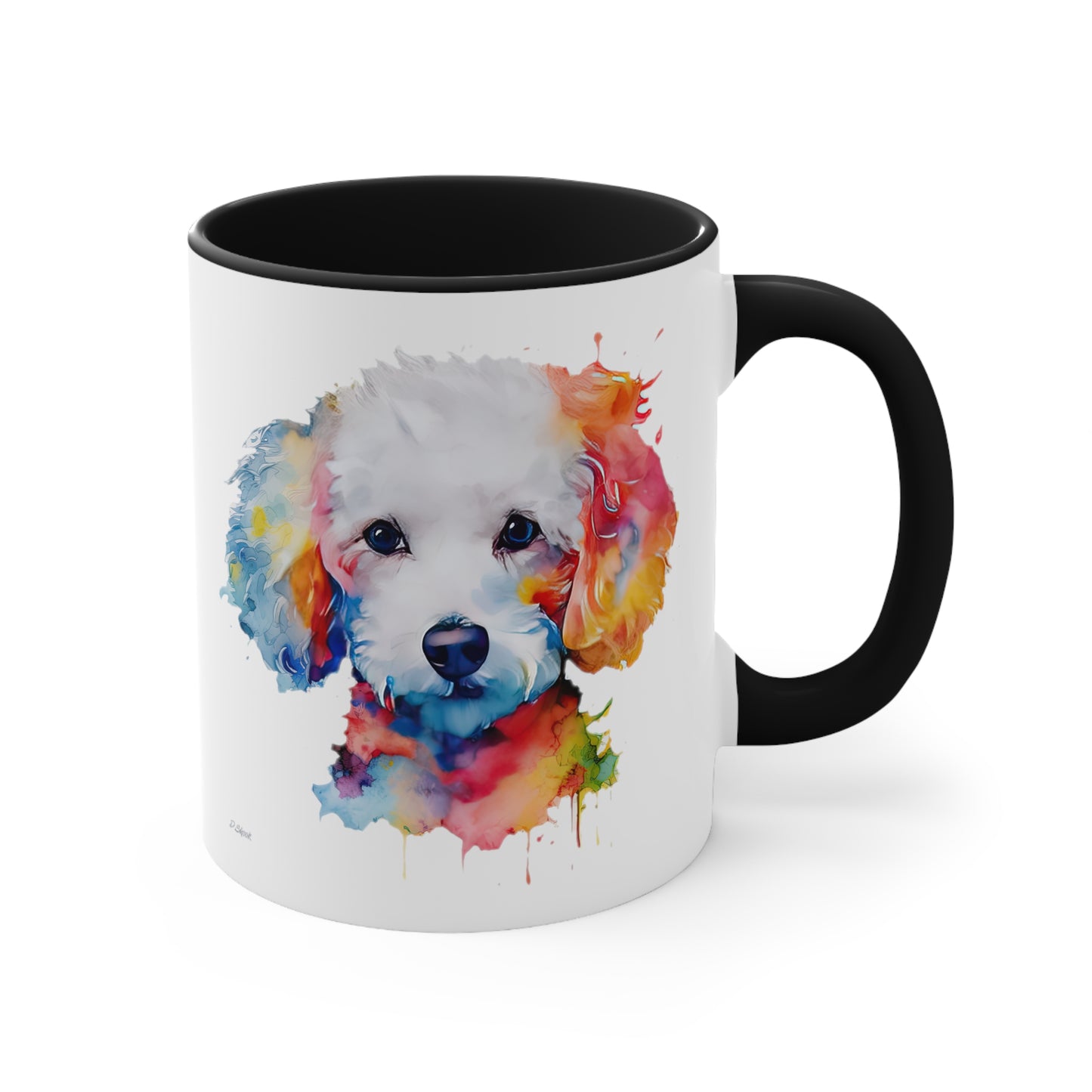 Poodle 8 Accent Mugs
