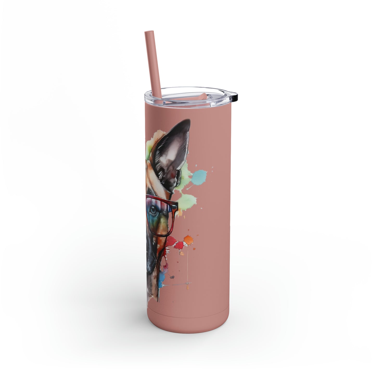 Belgium Malinois 5 Maars Maker Skinny Matte Tumbler, 20oz