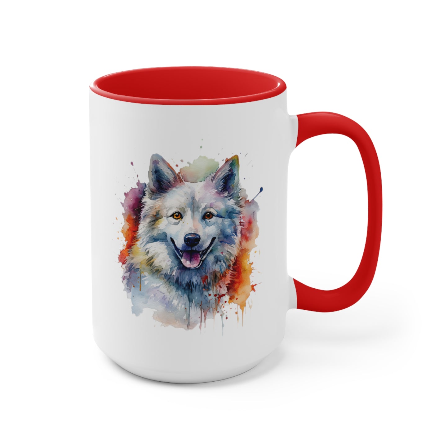 American Eskimo Dog 3 Accent Mugs