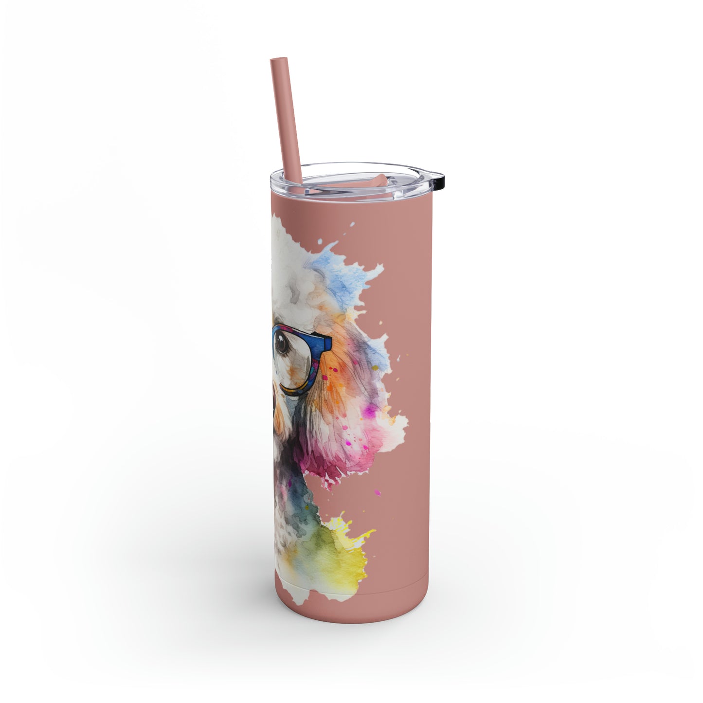 Poodle 10 Maars Maker Skinny Matte Tumbler, 20oz