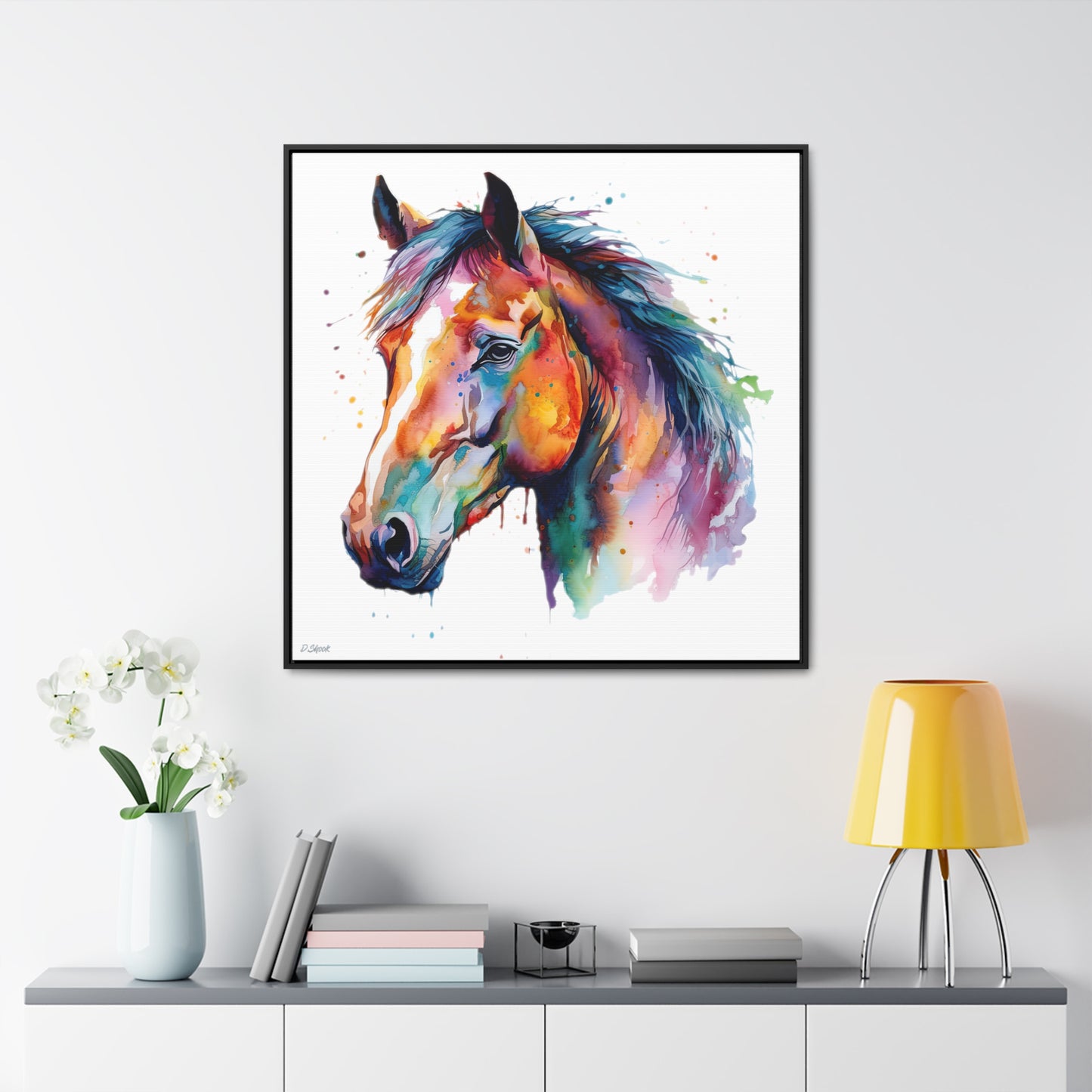 Horse Rescue 23 Gallery Canvas Wraps, Square Frame