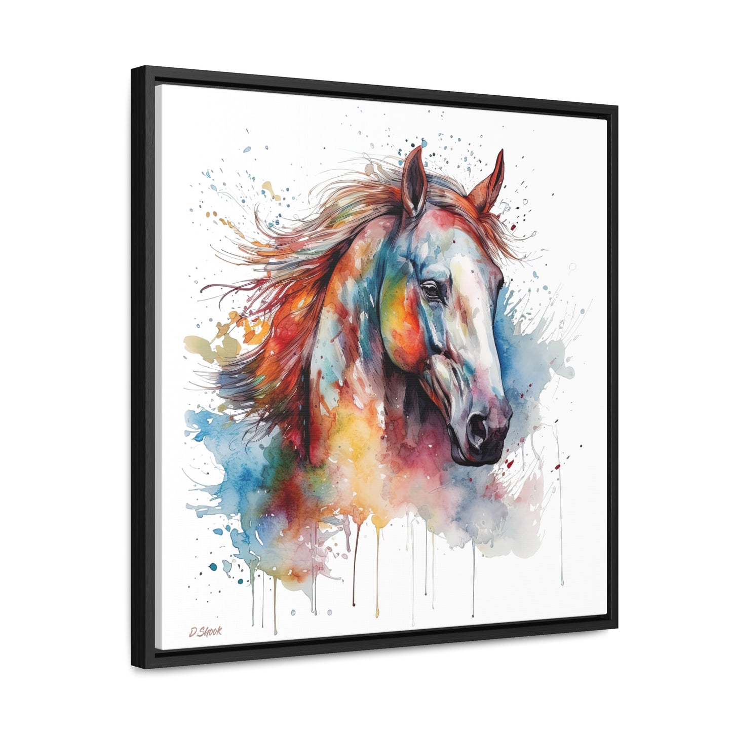 Horse Rescue 12 Gallery Canvas Wraps, Square Frame