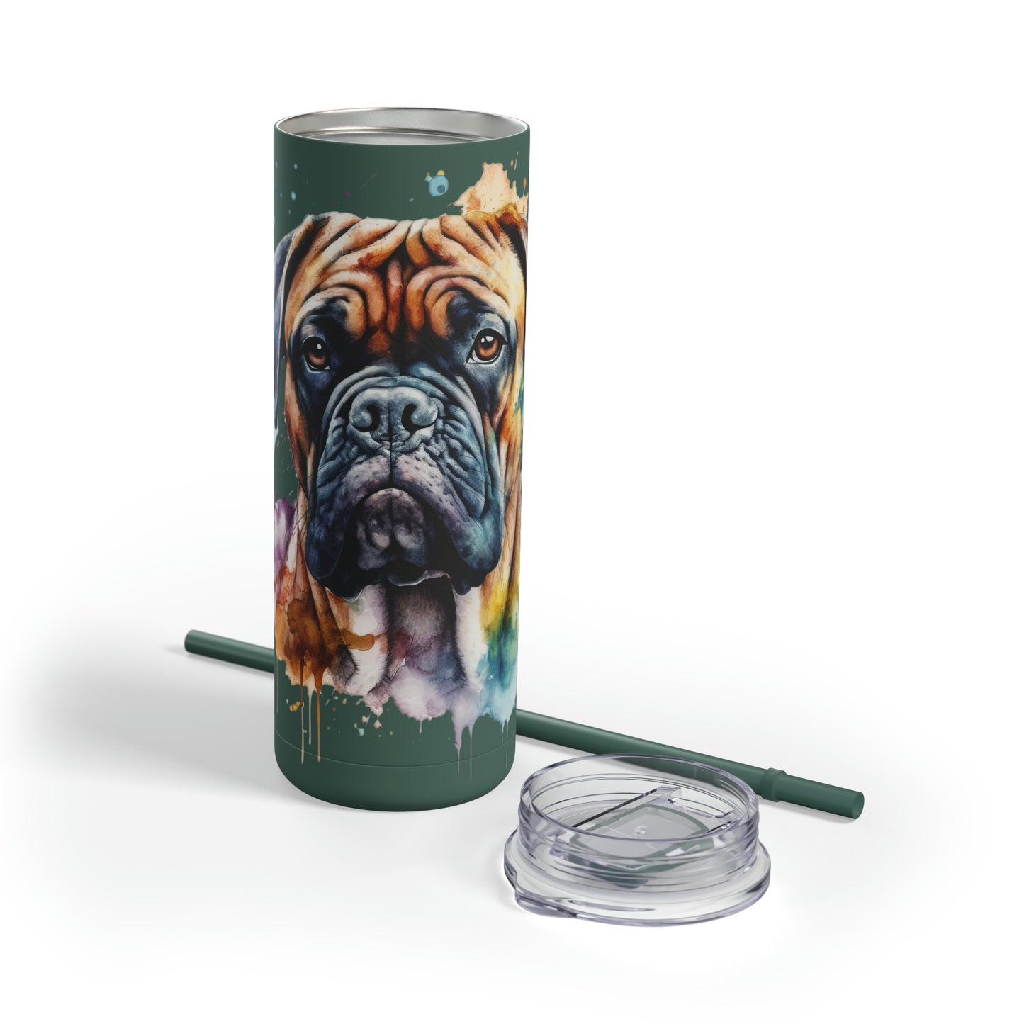 Bullmastiff 1 Maars Maker Skinny Matte Tumbler, 20oz