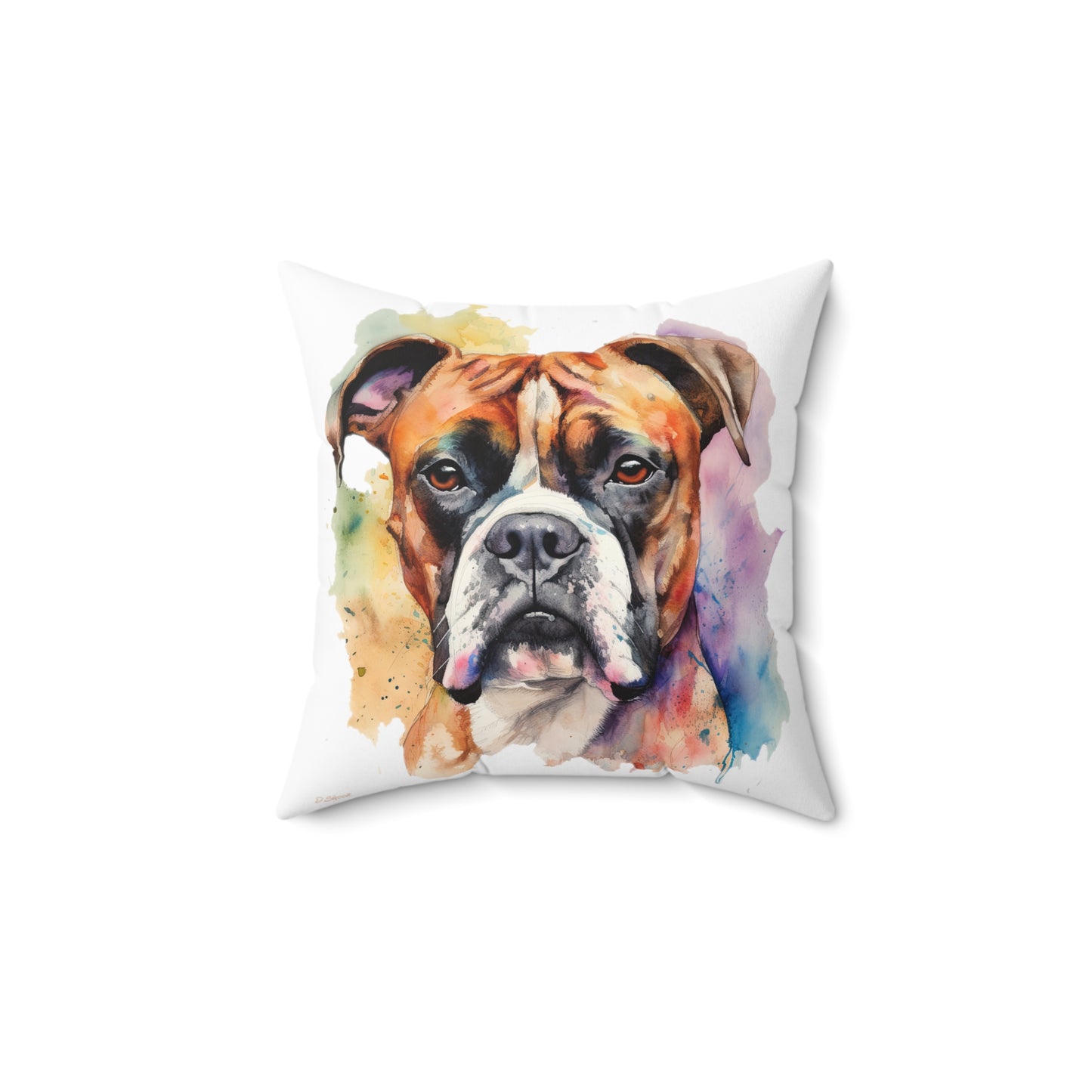 Boxer 2 Spun Polyester Square Pillow