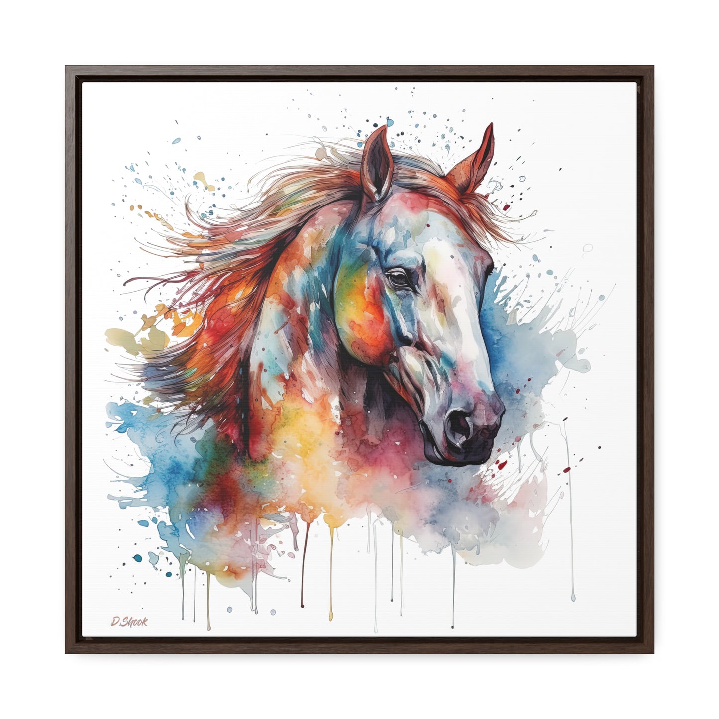 Horse Rescue 12 Gallery Canvas Wraps, Square Frame
