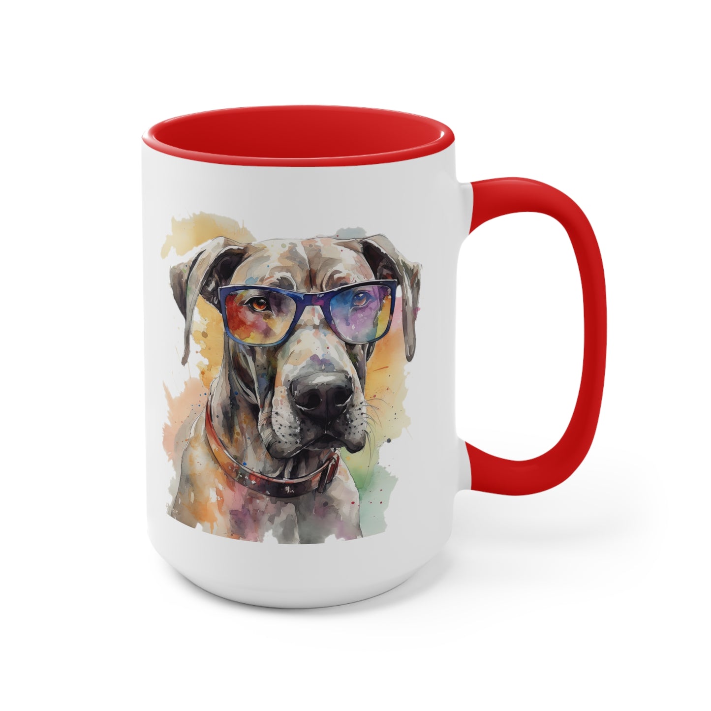 Great Dane 4 Accent Mugs