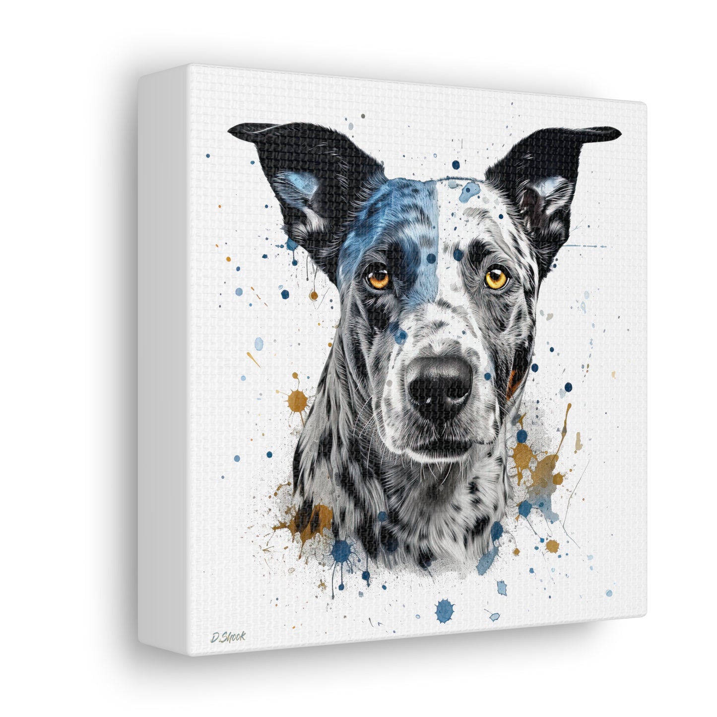 Blue Heeler 4 Canvas Gallery Wraps