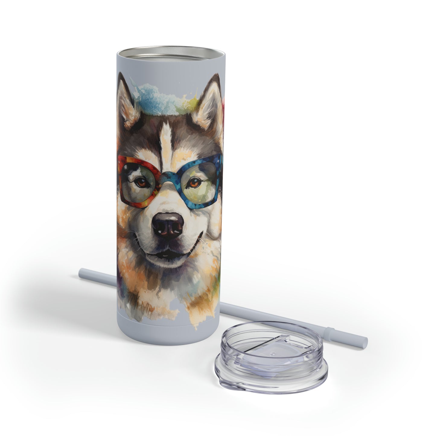 Alaskan Malamute 5 Maars Maker Skinny Matte Tumbler, 20oz