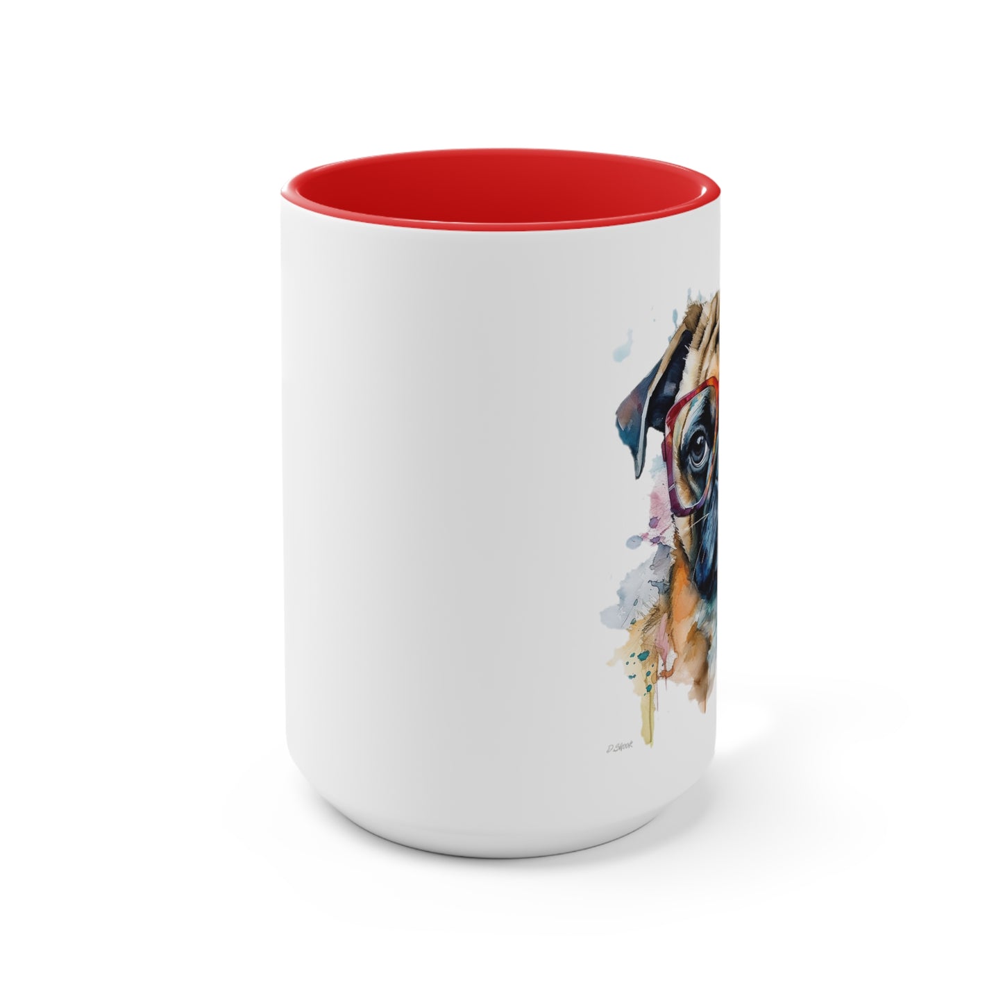 Pug 6 Accent Mugs