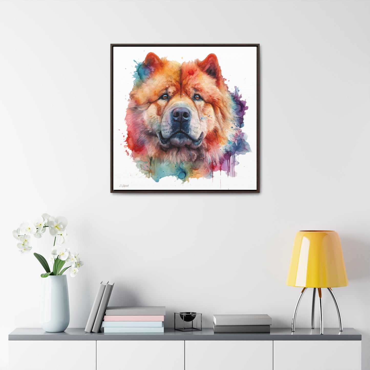 Chow Chow 2 Gallery Canvas Wraps, Square Frame