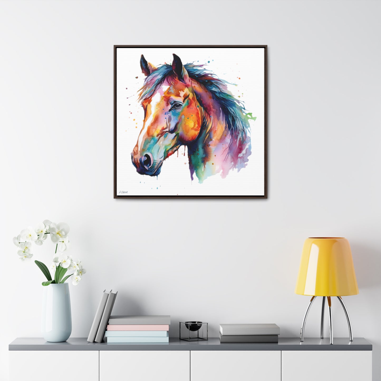 Horse Rescue 23 Gallery Canvas Wraps, Square Frame