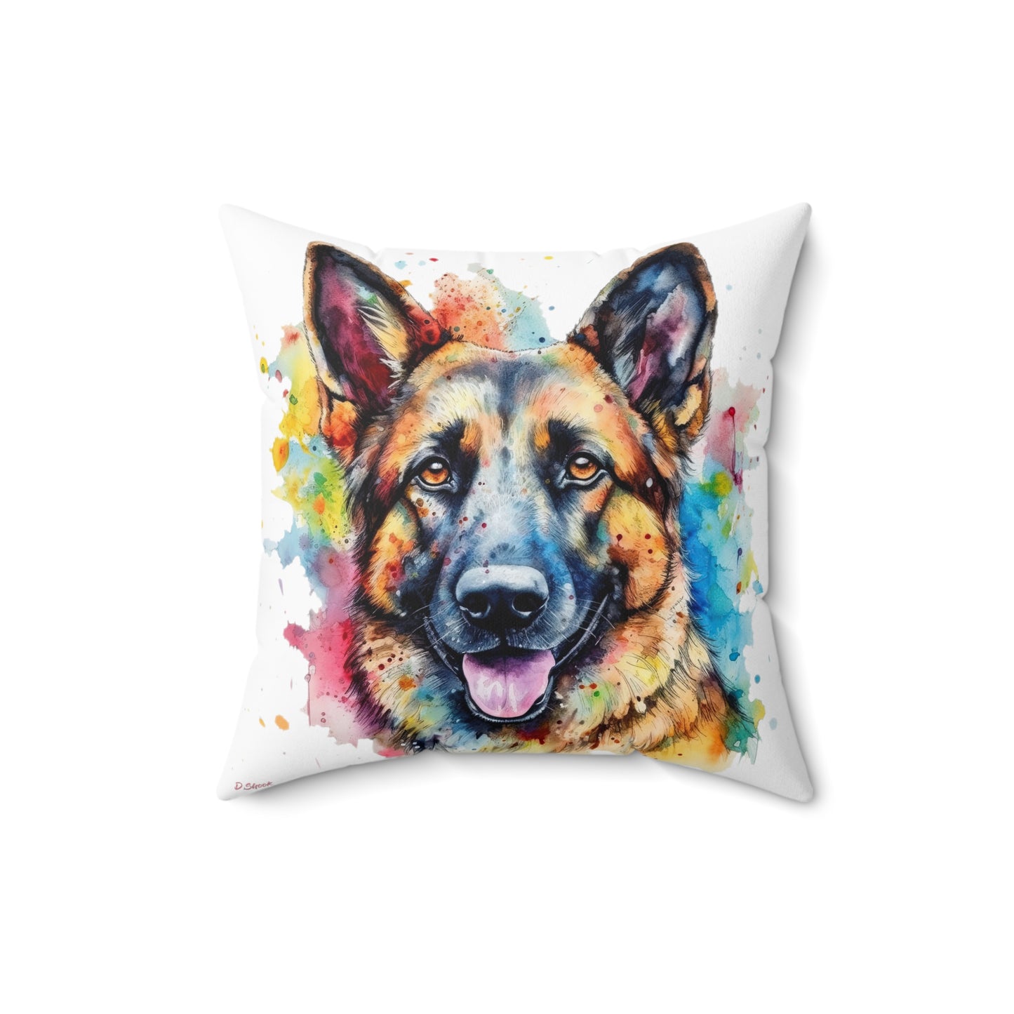 German Sheppard 1 Spun Polyester Square Pillow