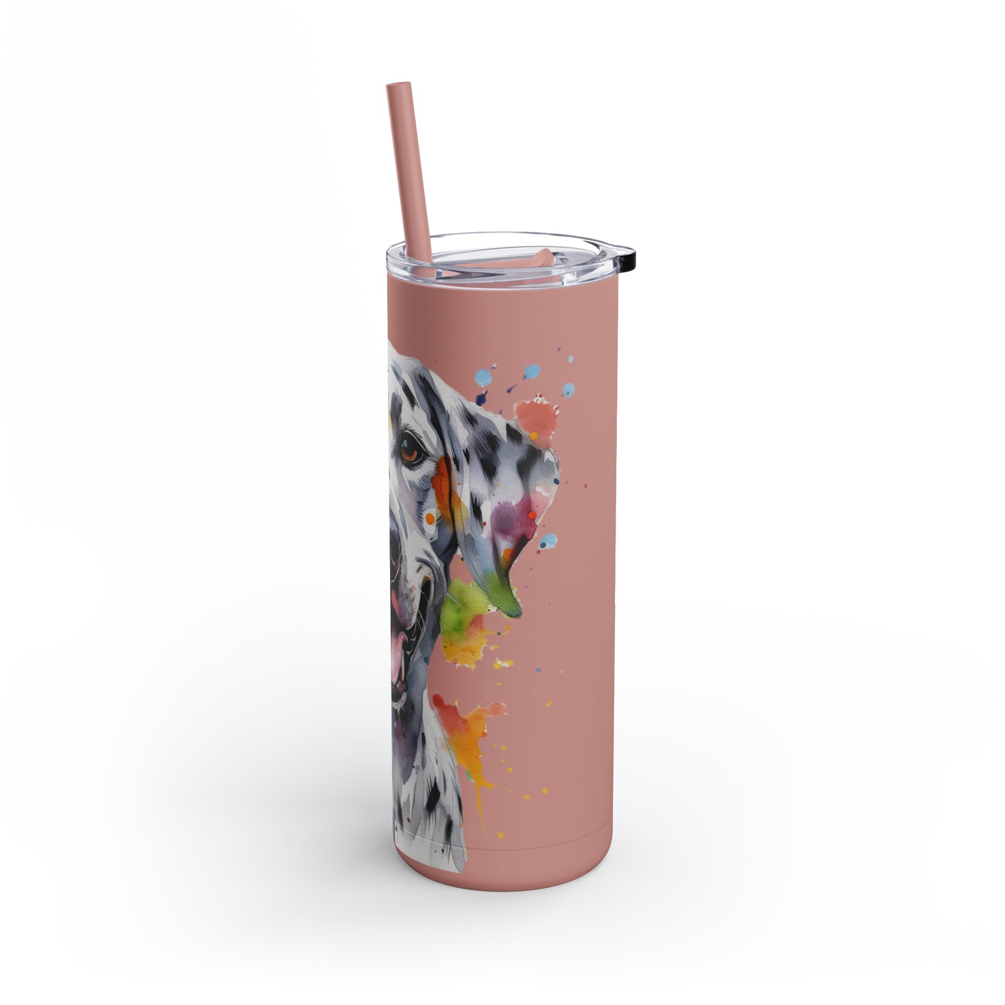 Dalmatian 1 Maars Maker Skinny Matte Tumbler, 20oz