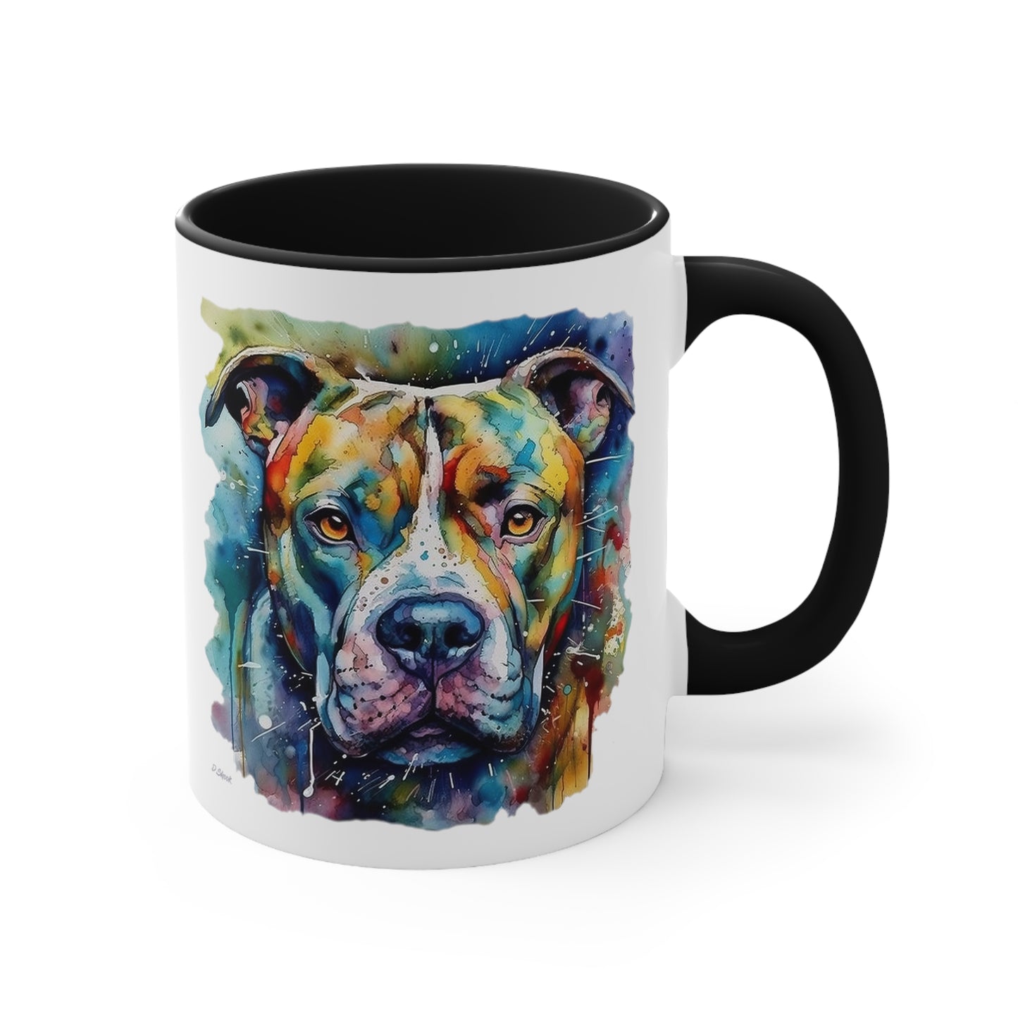 Pitbull 1 Accent Mugs