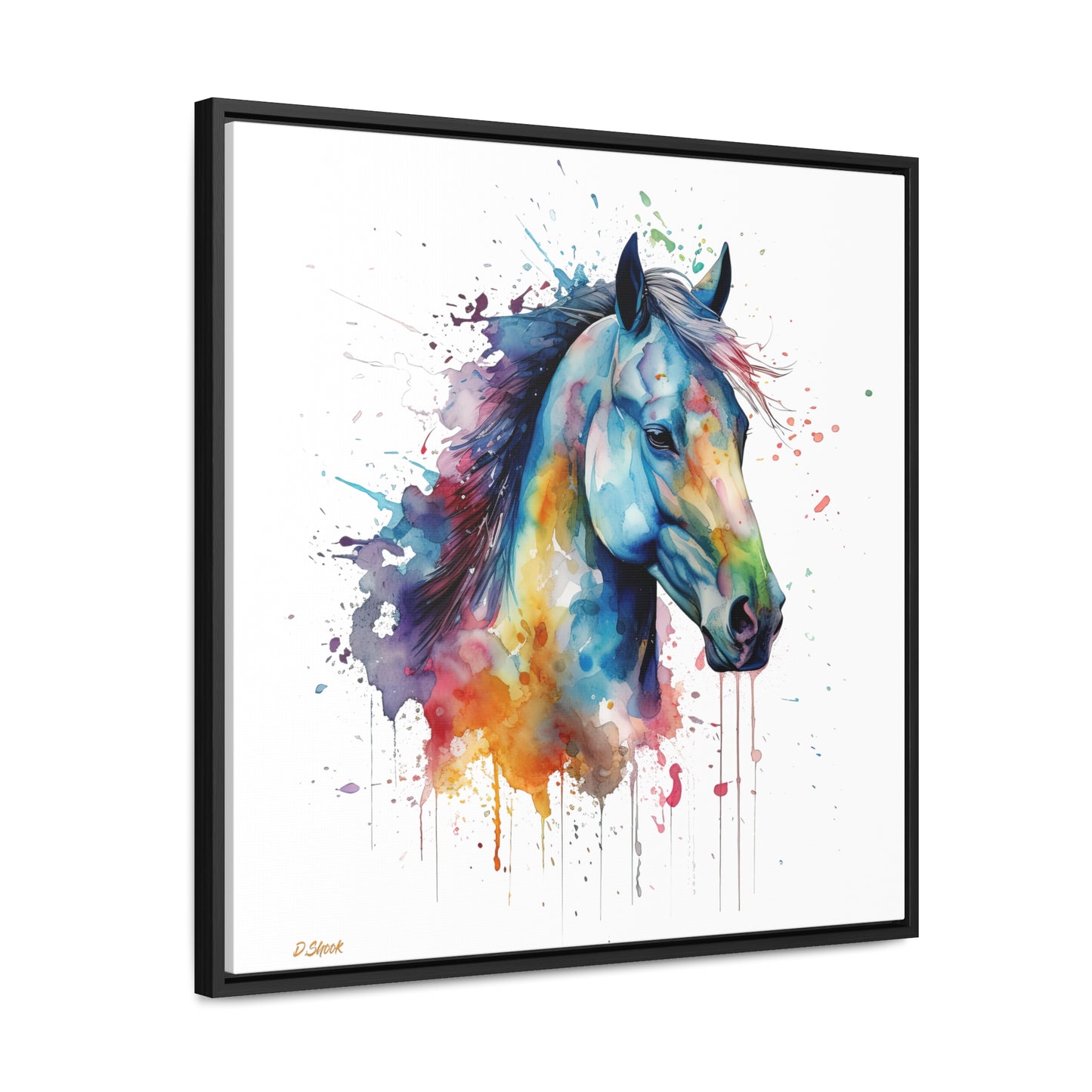 Horse Rescue 13 Gallery Canvas Wraps, Square Frame