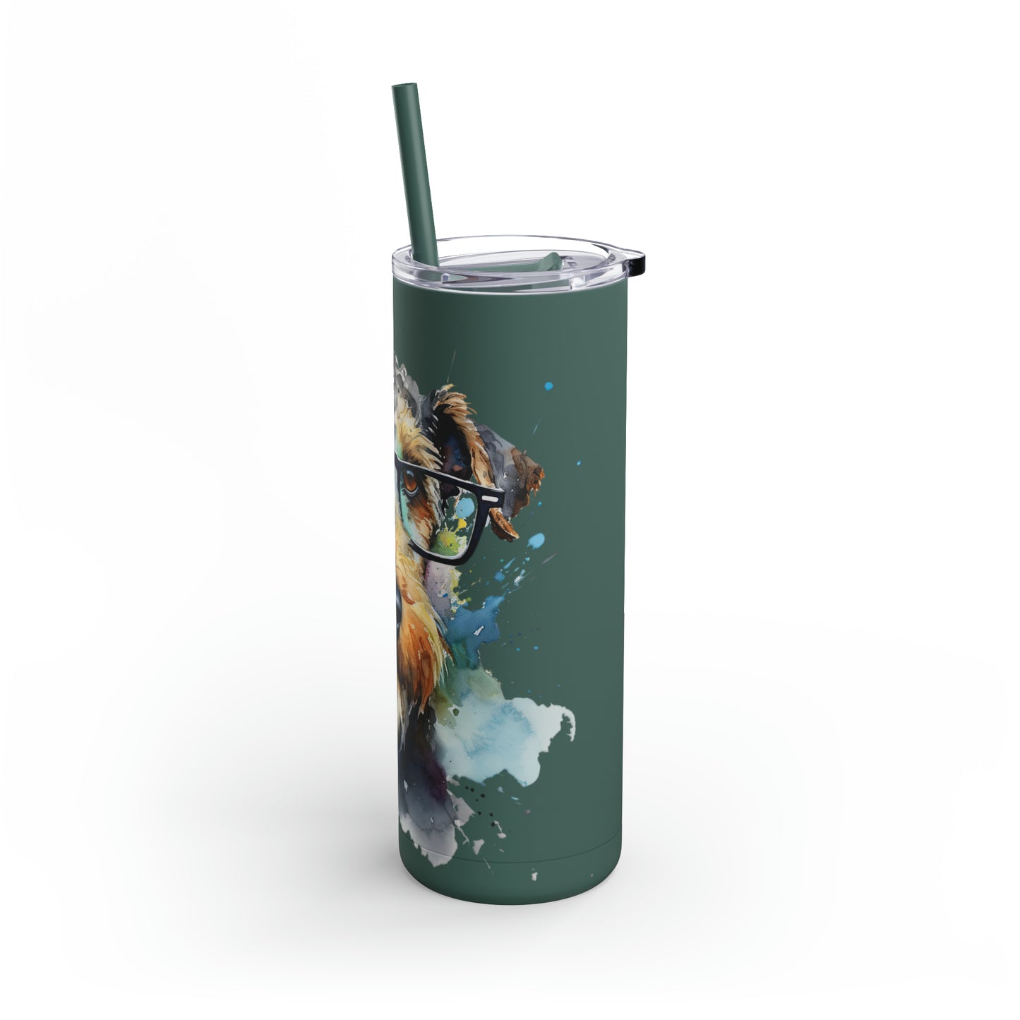 Airedale Terrier 7 Maars Maker Skinny Matte Tumbler, 20oz