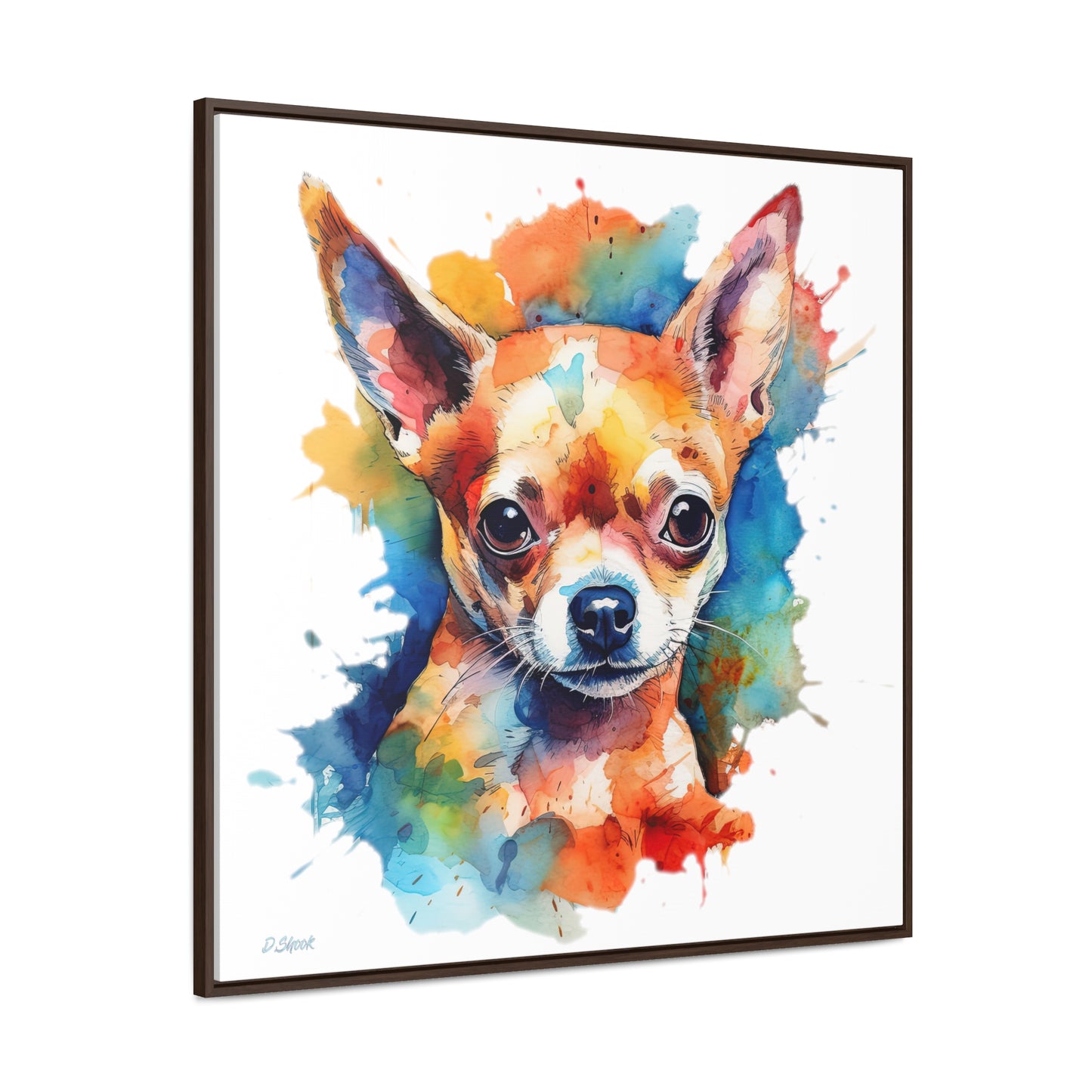 Chihuahua 6 Gallery Canvas Wraps, Square Frame