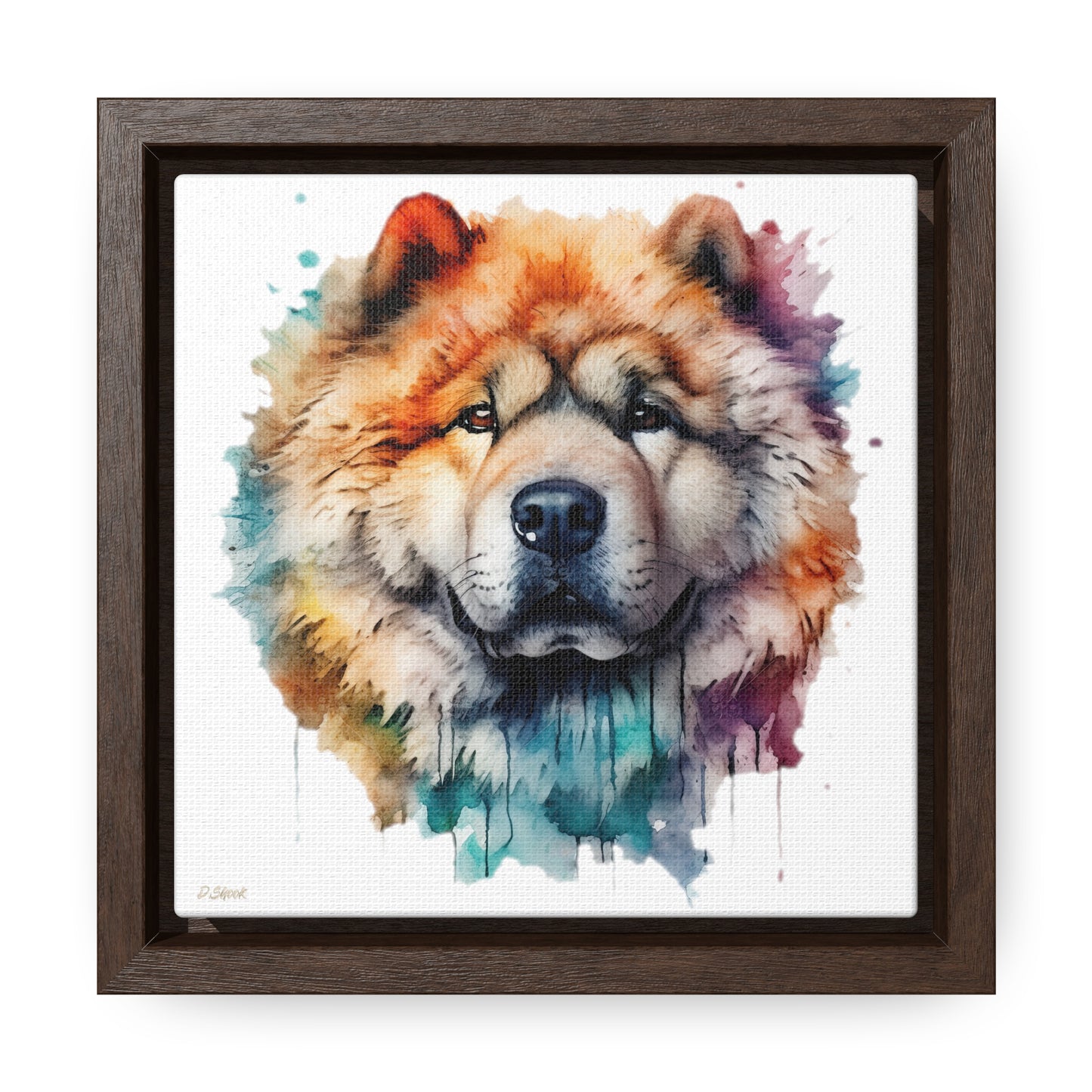 Chow Chow 3 Gallery Canvas Wraps, Square Frame