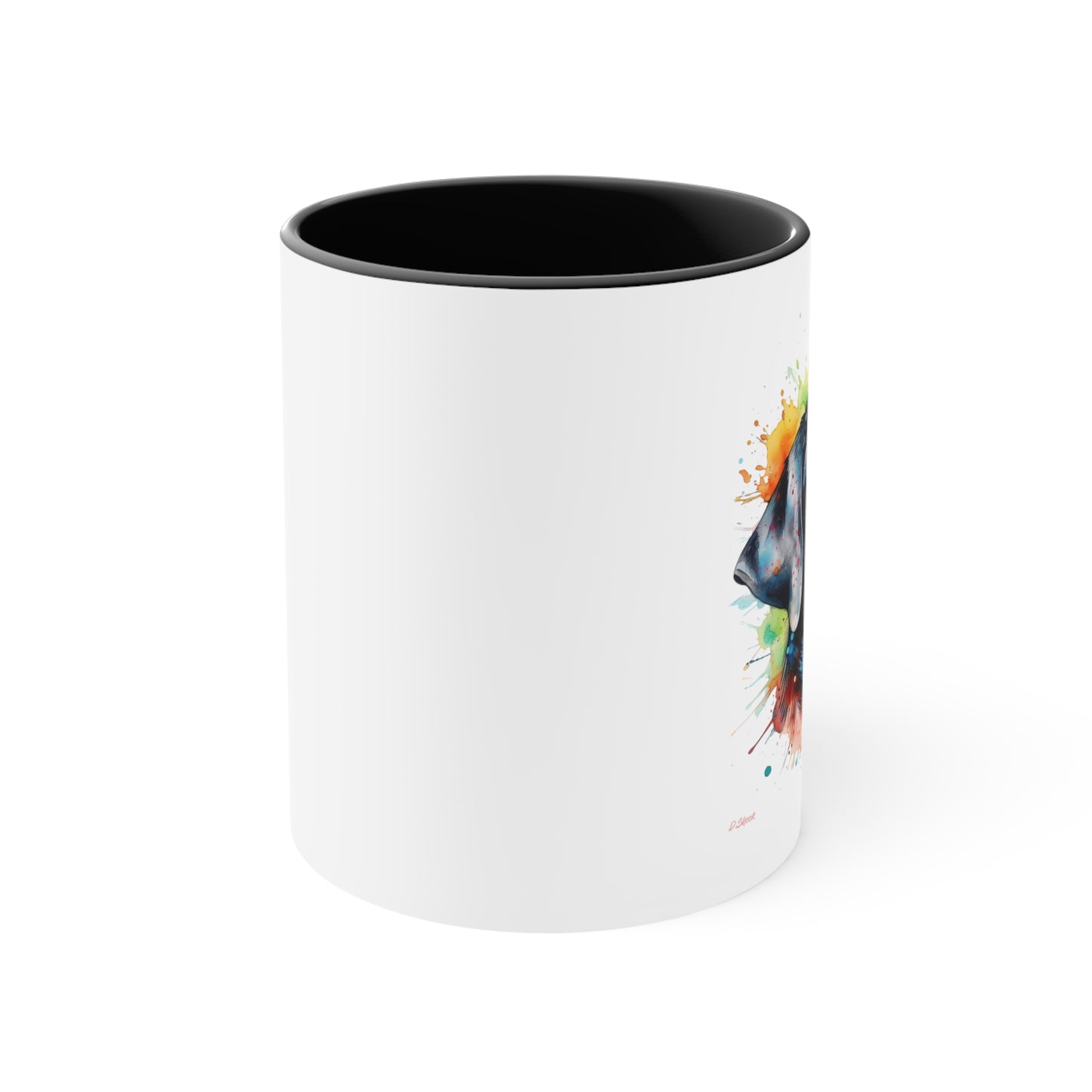Black Lab 5 Accent Mugs