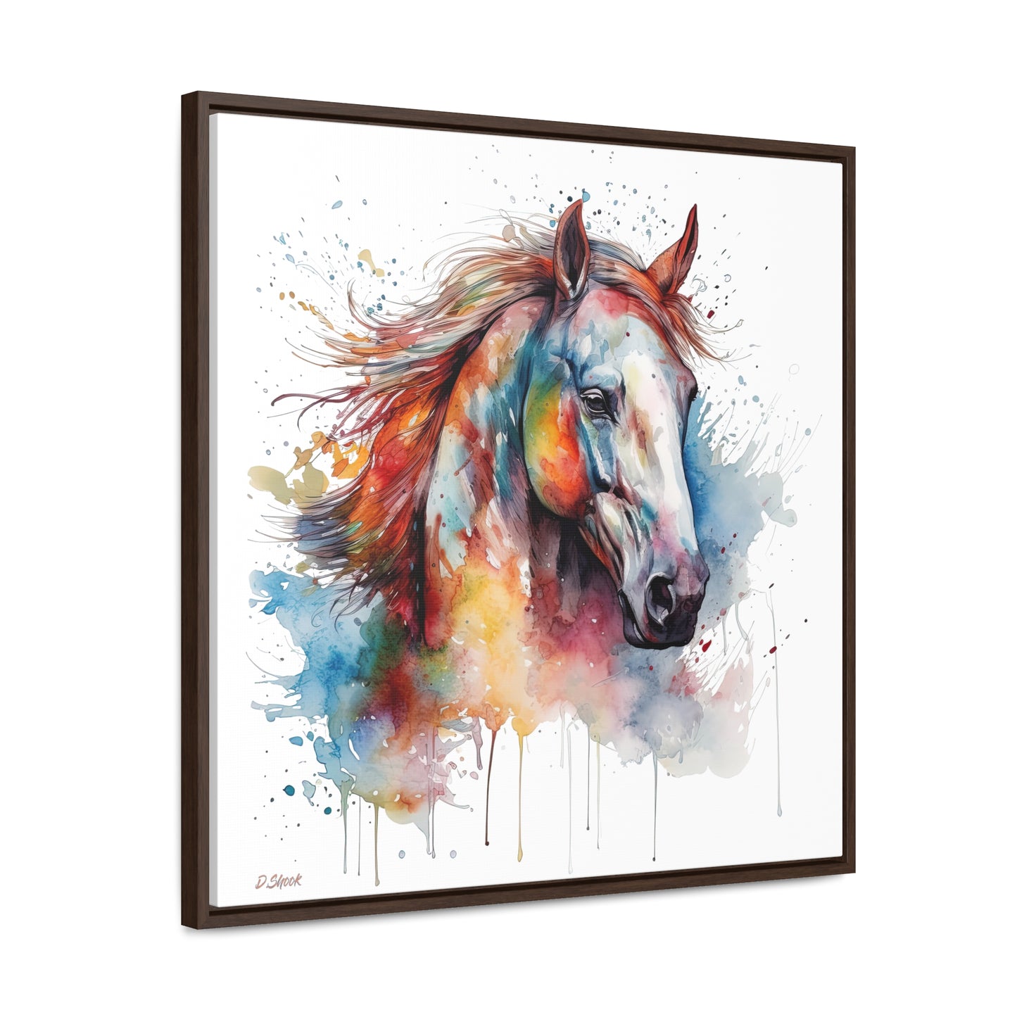Horse Rescue 12 Gallery Canvas Wraps, Square Frame
