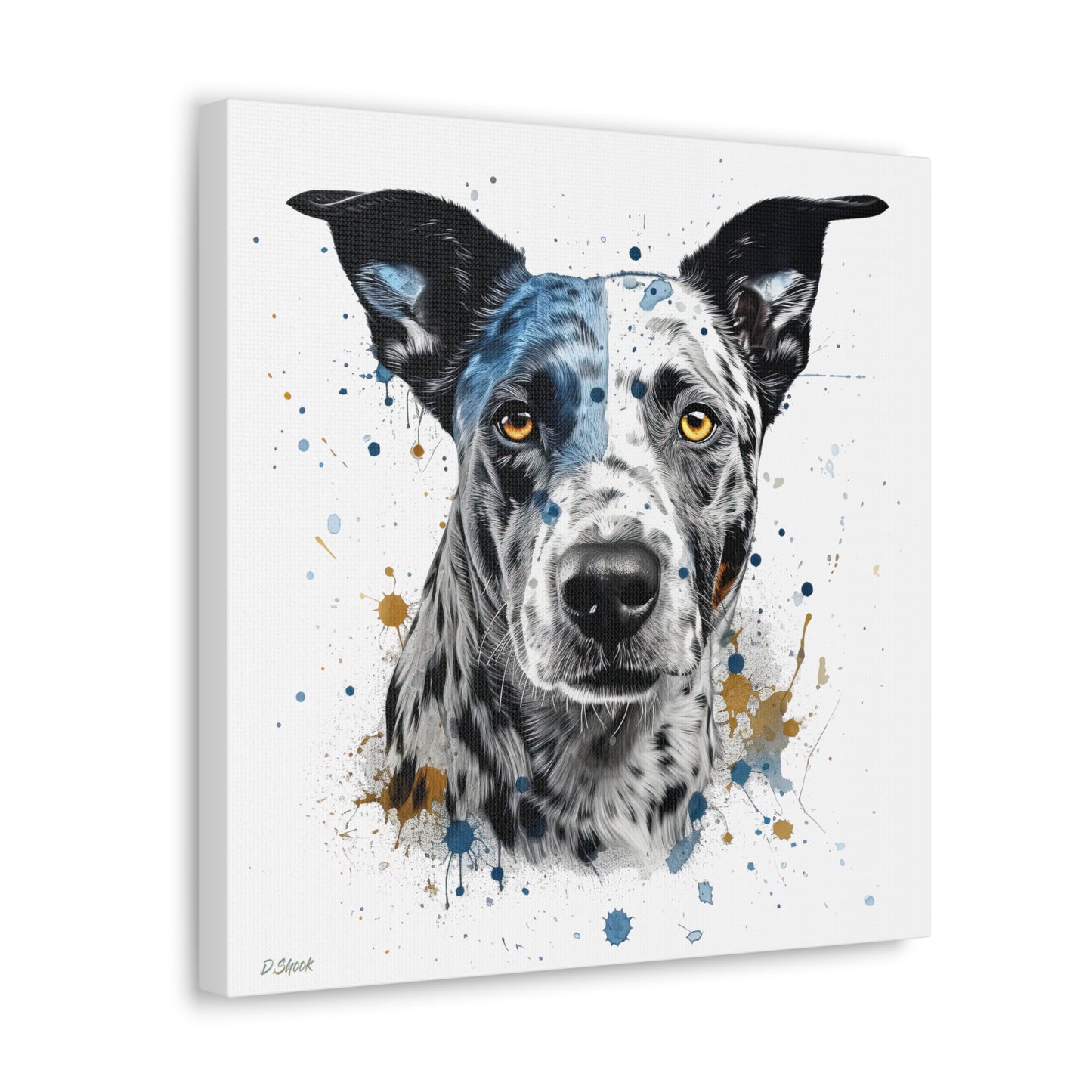 Blue Heeler 4 Canvas Gallery Wraps