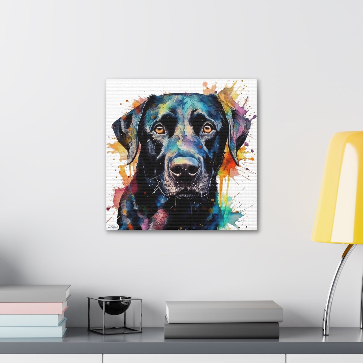 Black Lab 1 Canvas Gallery Wraps