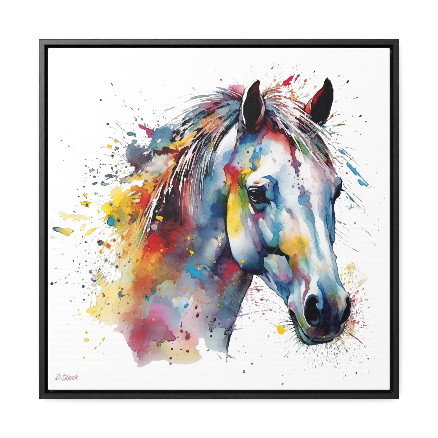 Horse Rescue 14 Gallery Canvas Wraps, Square Frame