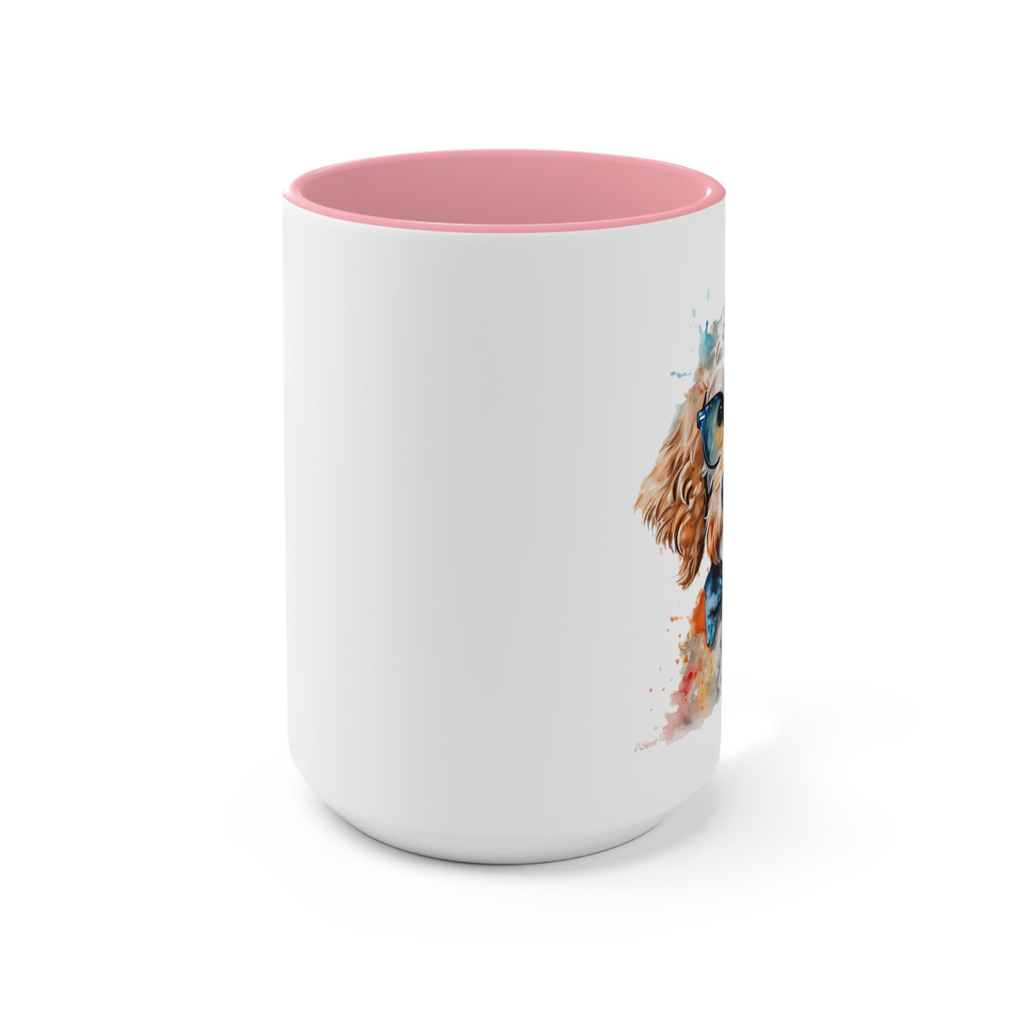 Mini Golden Doodle 9 Accent Mugs