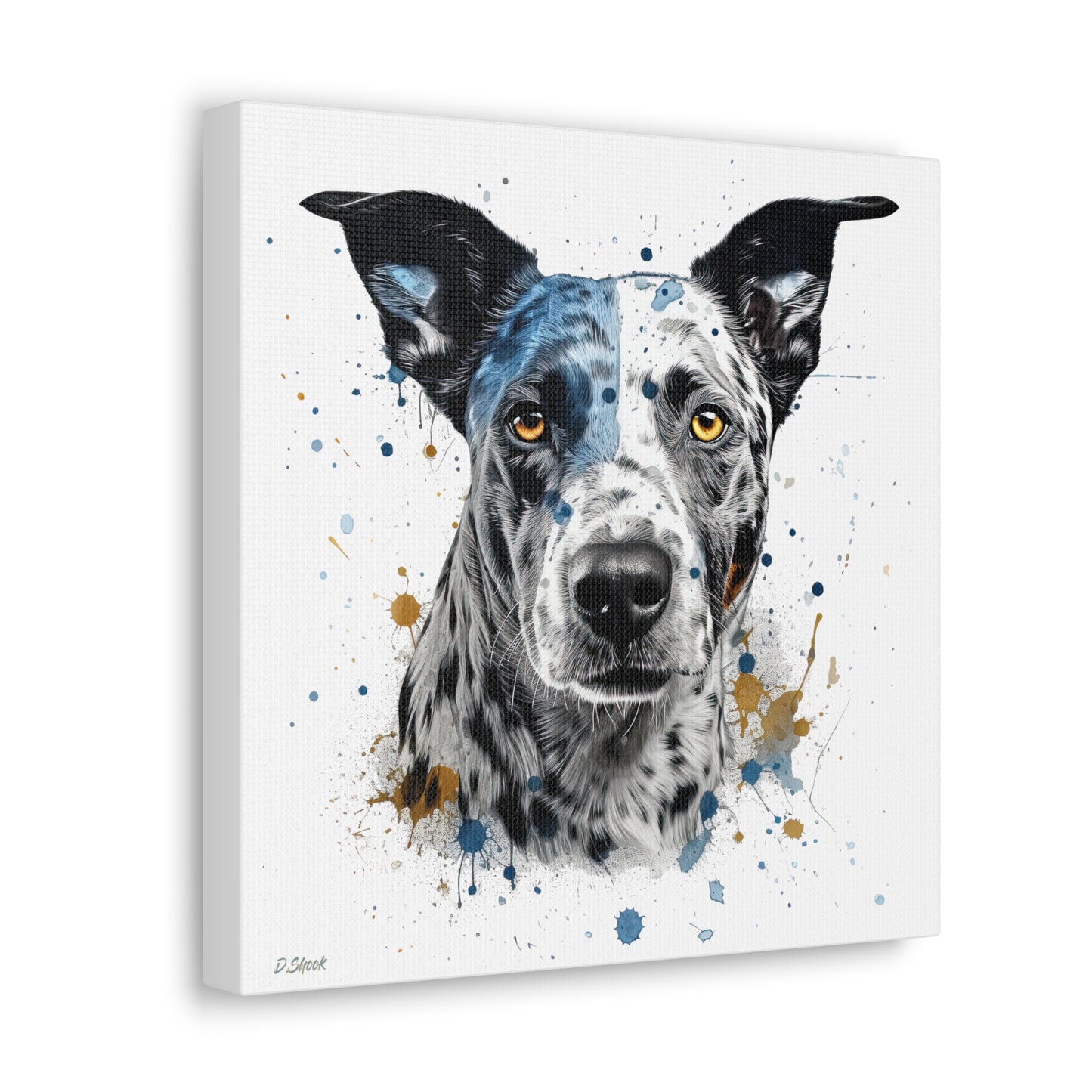 Blue Heeler 4 Canvas Gallery Wraps