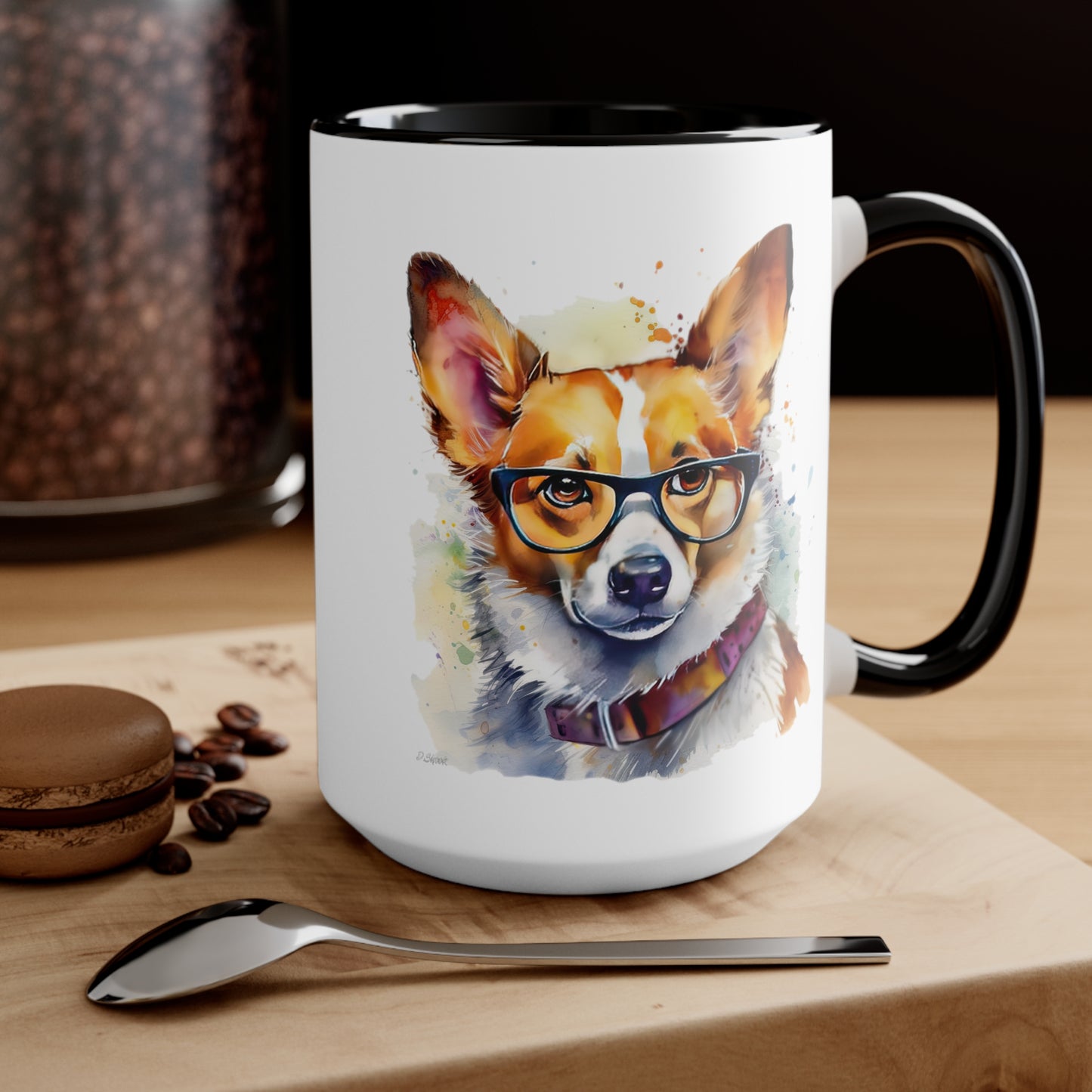 Pembroke Welsh Corgi 4 Accent Mugs