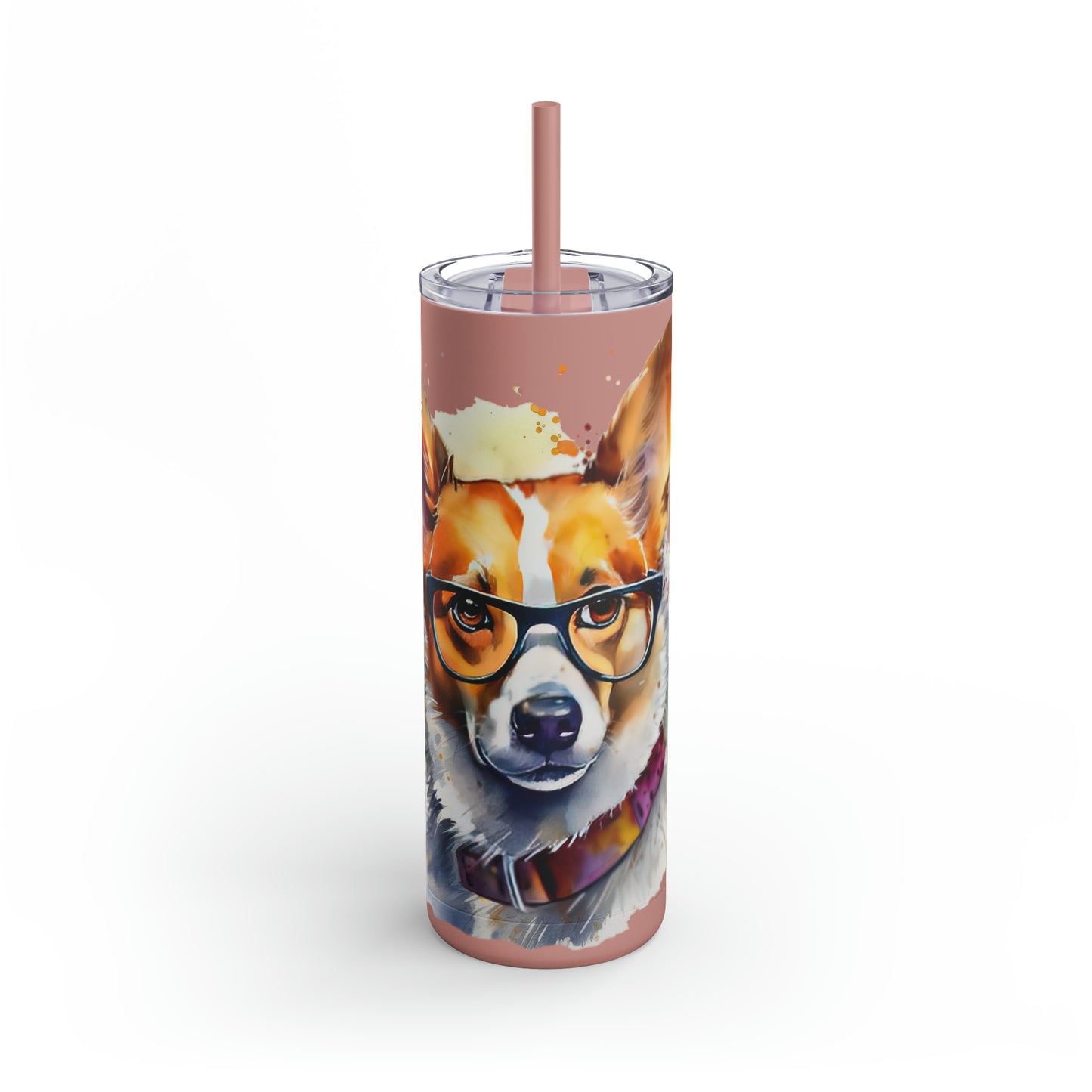 Pembroke Welsh Corgi 4 Maars Maker Skinny Matte Tumbler, 20oz