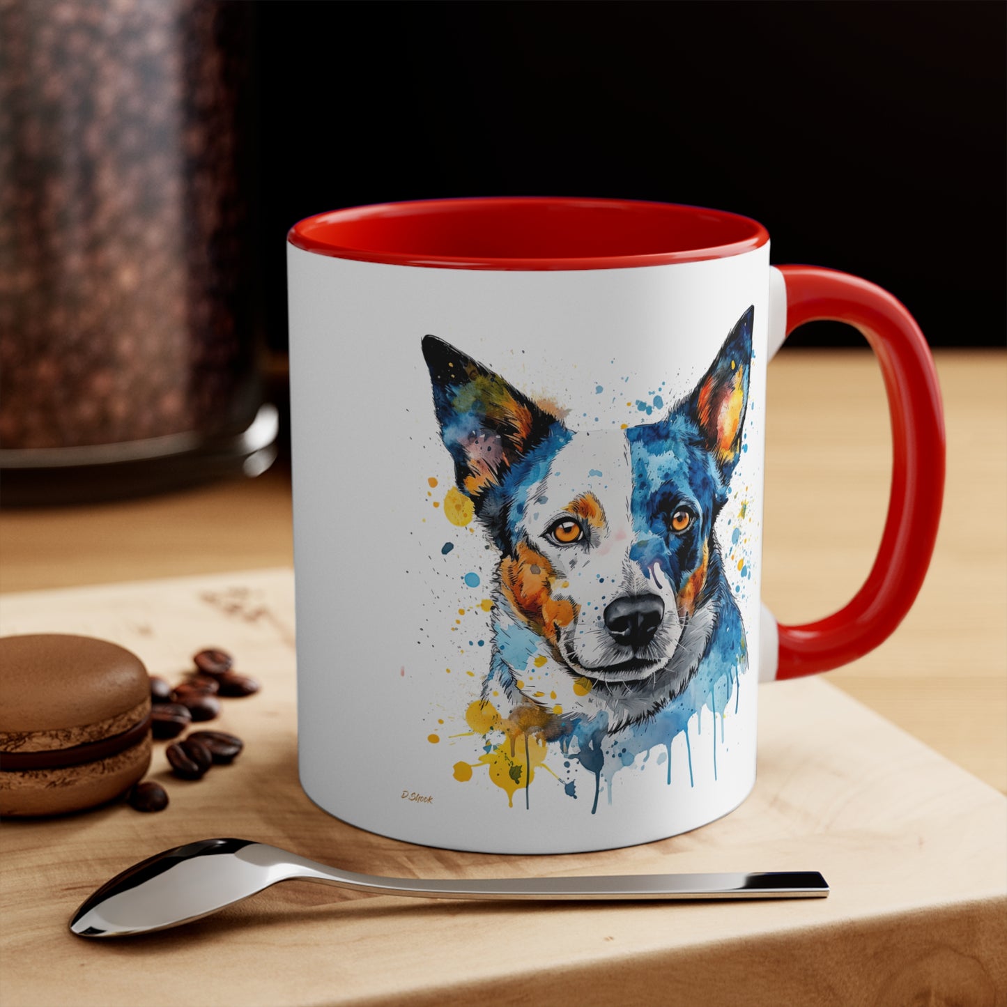 Blue Heeler 2 Accent Mugs