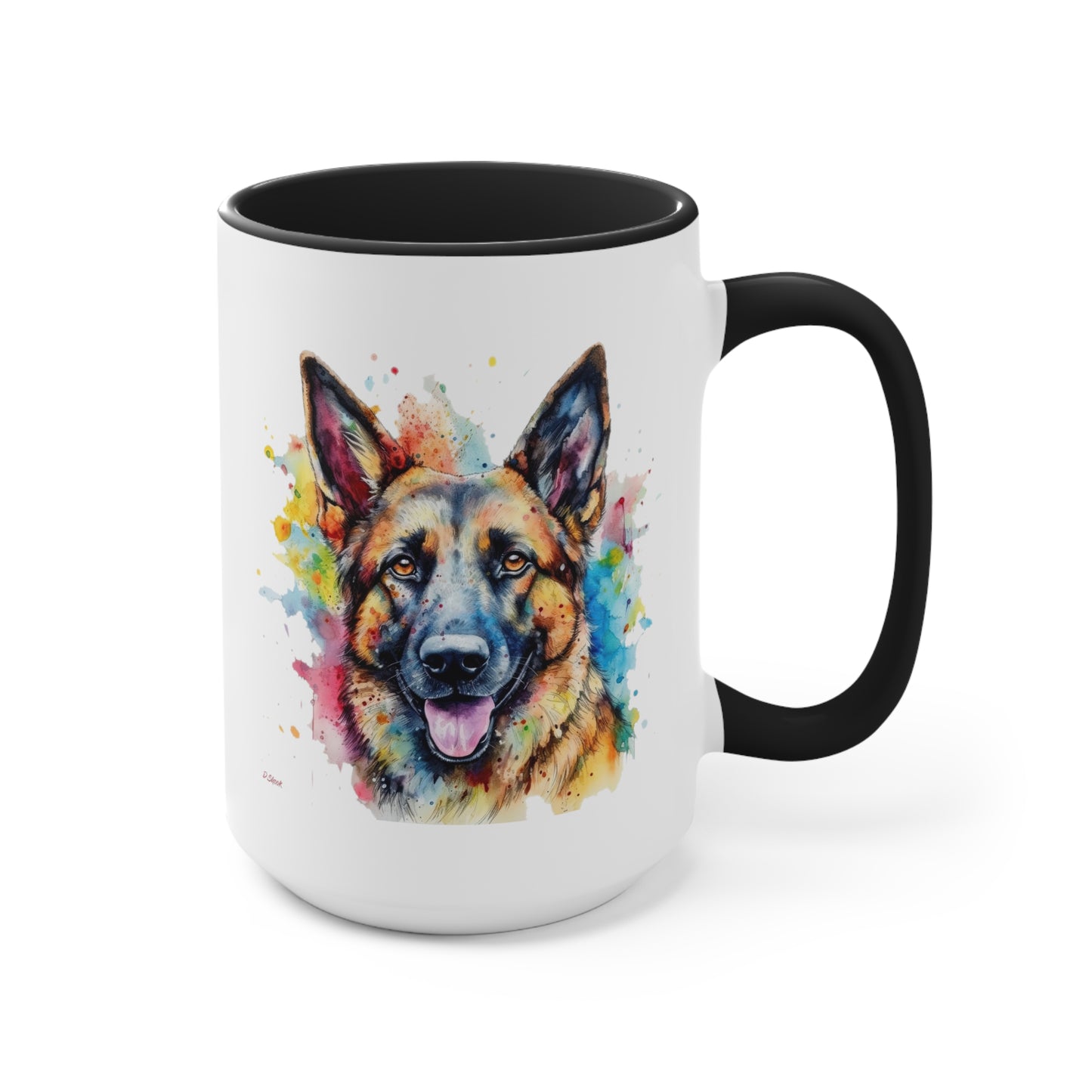 German Sheppard 1 Accent Mugs