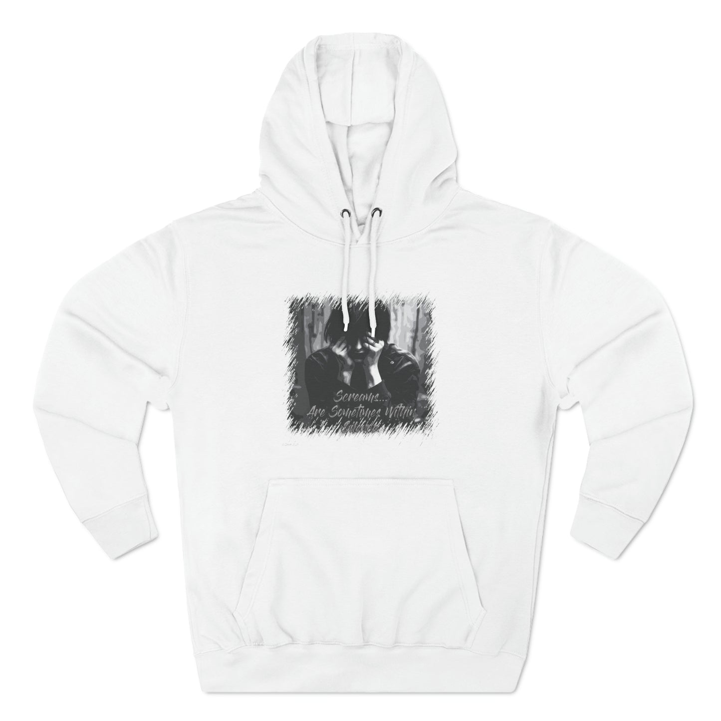 Three-Panel Fleece Hoodie