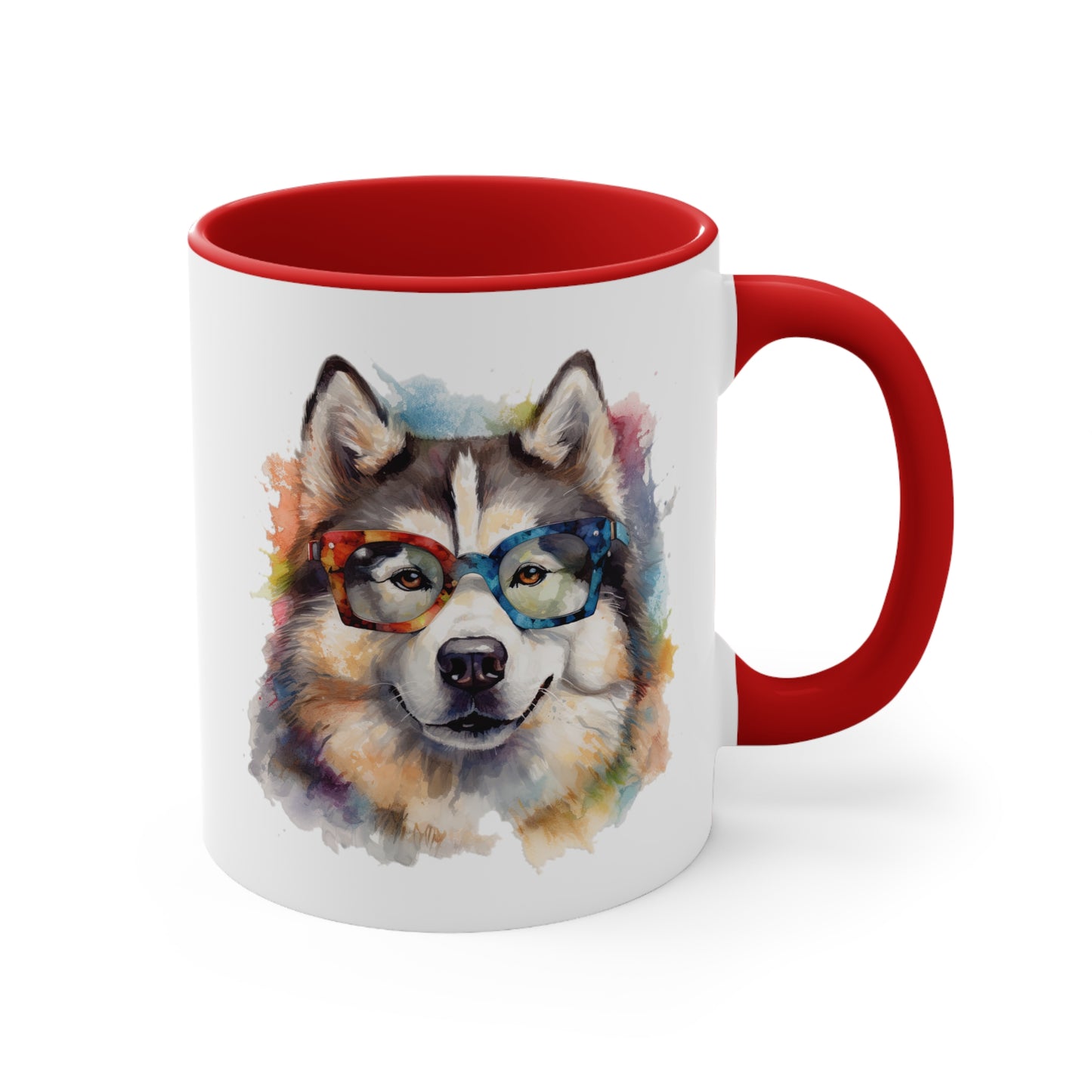 Alaskan Malamute 5 Accent Mugs