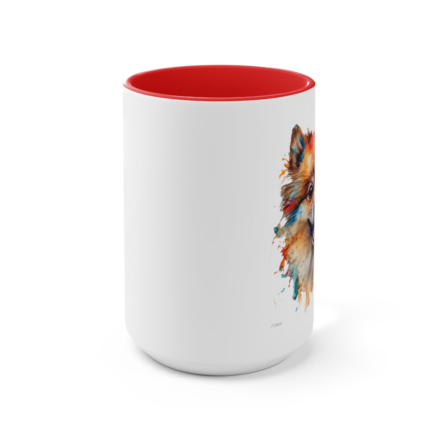 Pomeranian 3 Accent Mugs