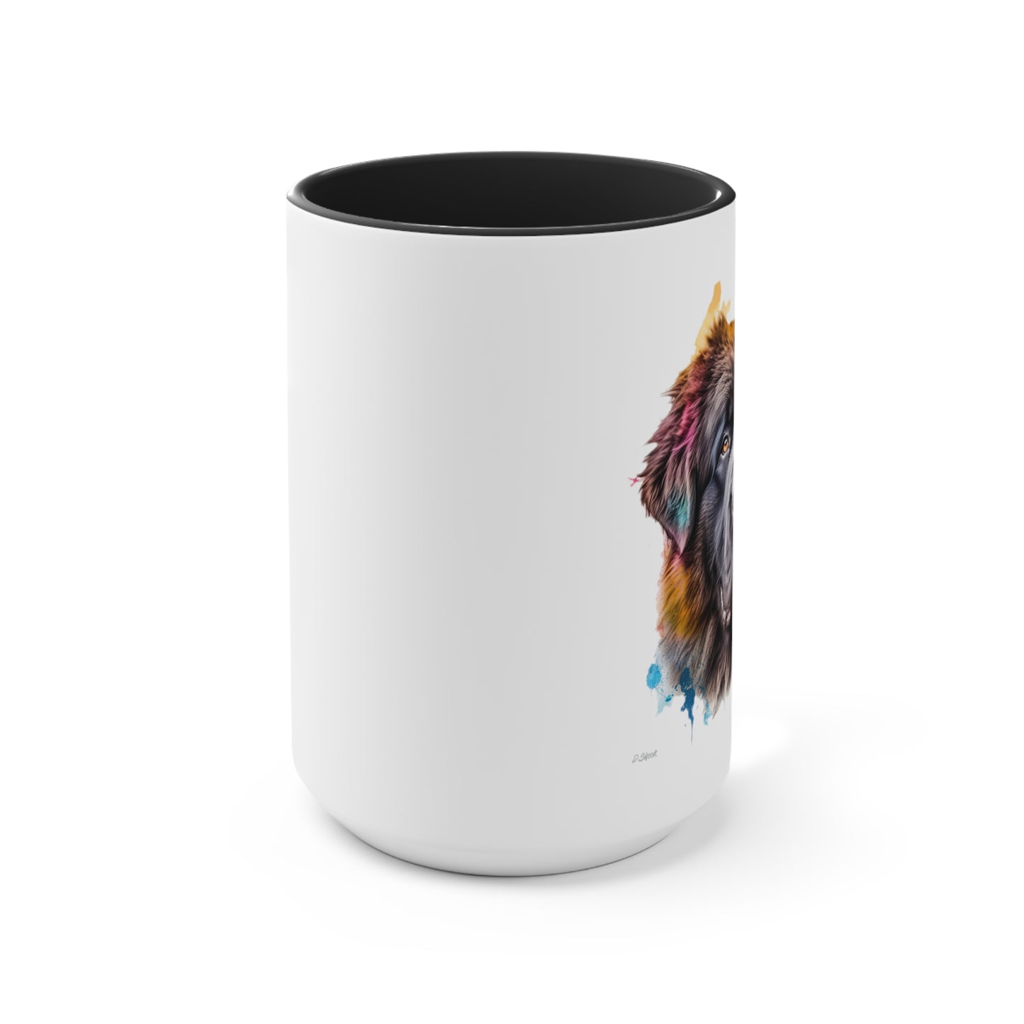 Newfoundland Dog 3 Accent Mugs